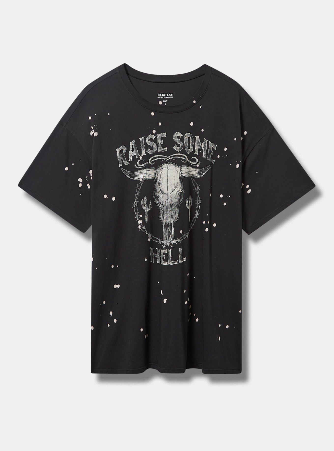 Raise Steer Relaxed Fit Heritage Jersey Oversized Tunic Tee