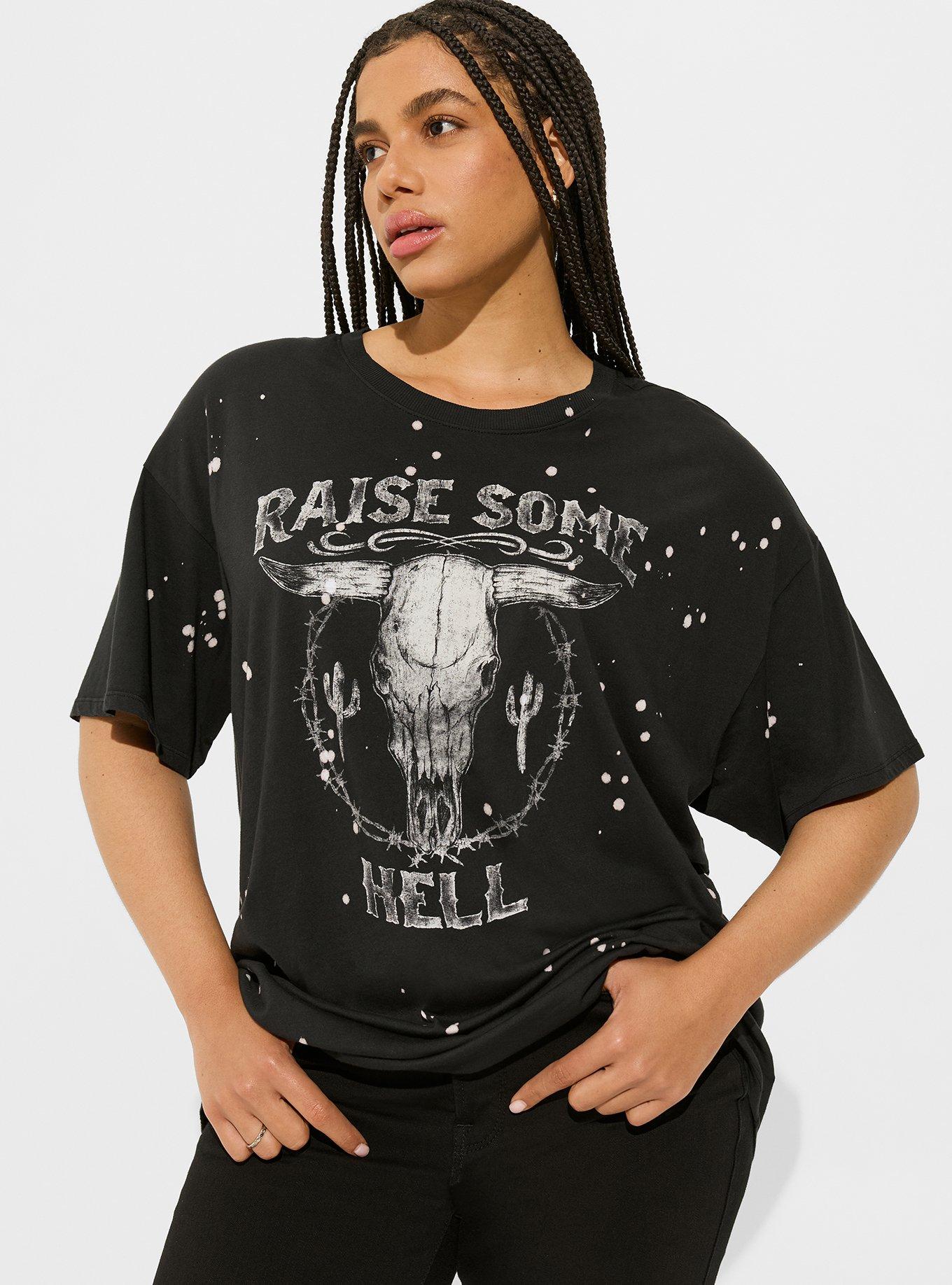 Raise Steer Relaxed Fit Heritage Jersey Oversized Tunic Tee