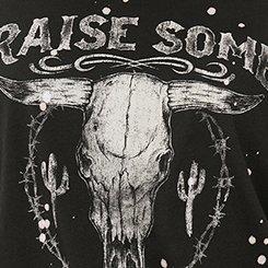 Raise Steer Relaxed Fit Heritage Jersey Oversized Tunic Tee, BLEACH SPLATTER, swatch