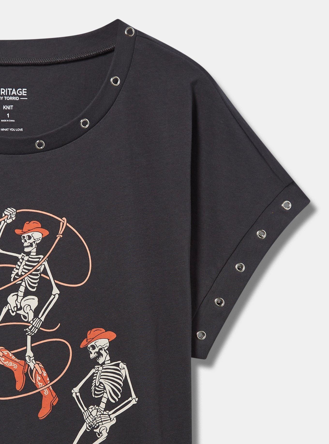 Cowboy Skeletons Heritage Jersey Dolman Embellished Tee