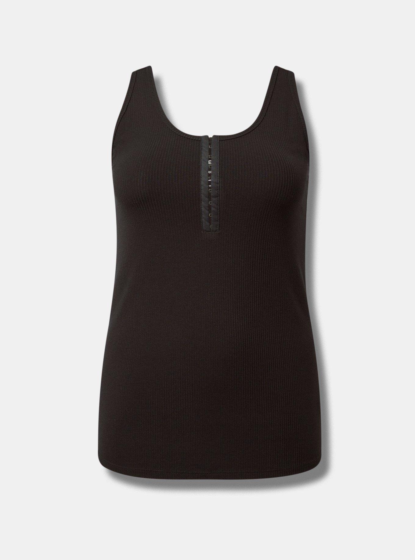 Plus Size - Super Soft Rib Hook And Eye Tank - Torrid