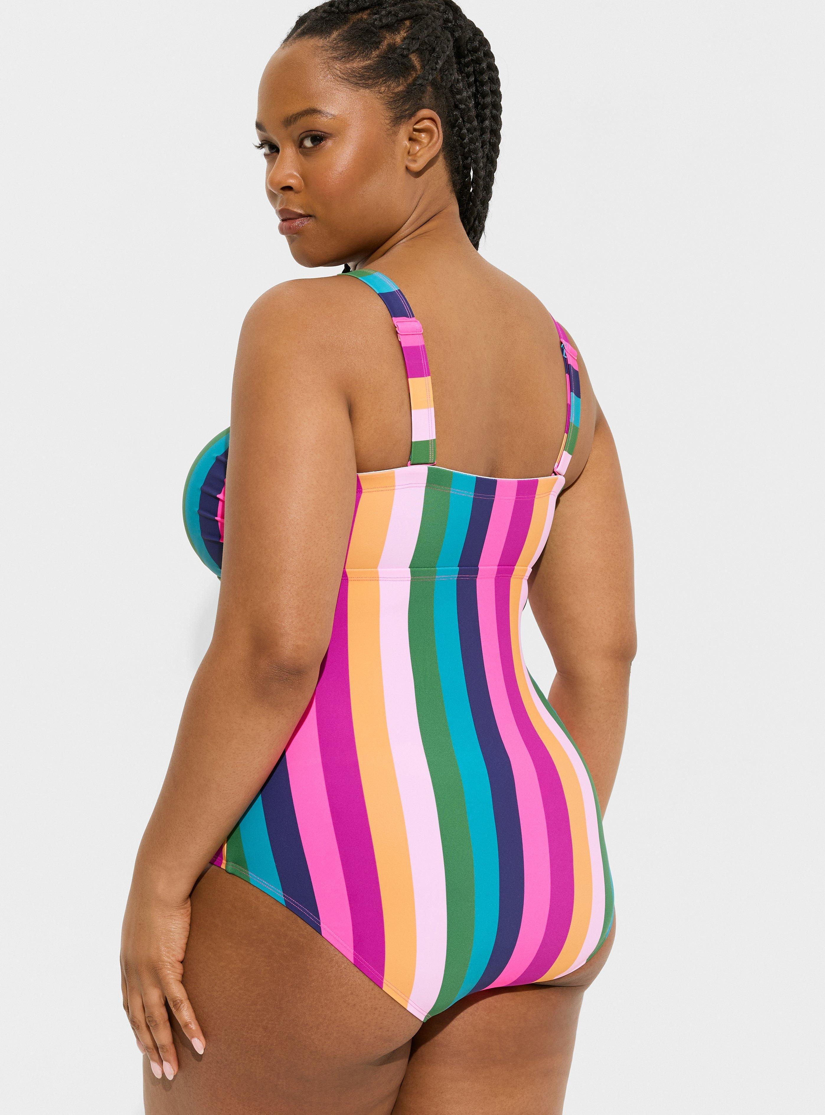 Reel Legends, Swim, Reel Legends Two Piece Swimsuit Womens Size 416  Multicolored Shirred Sides