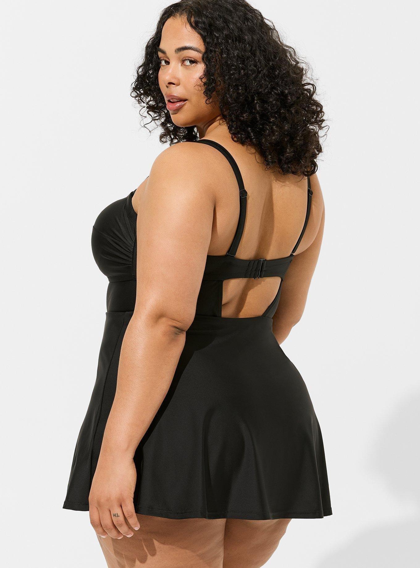Strapless Bandeau Swim Dress
