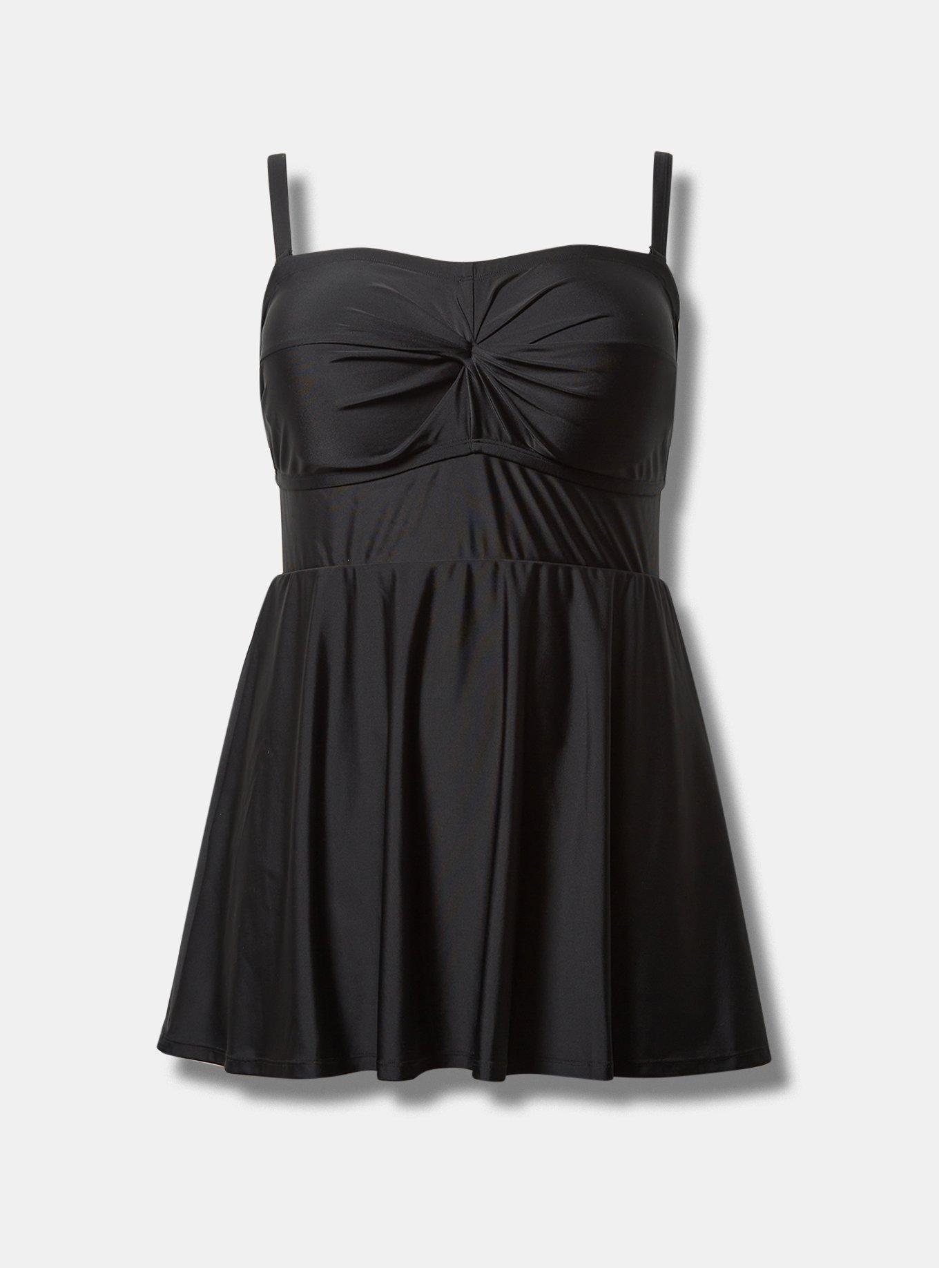 Strapless Bandeau Swim Dress