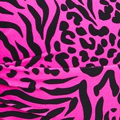 Strapless Bandeau Swim Dress, WILD LEOPARD PINK GLO, swatch