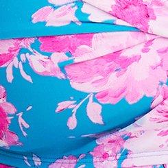 Wireless Bandeau Swim Dress, STEPH FLORAL BLUE, swatch