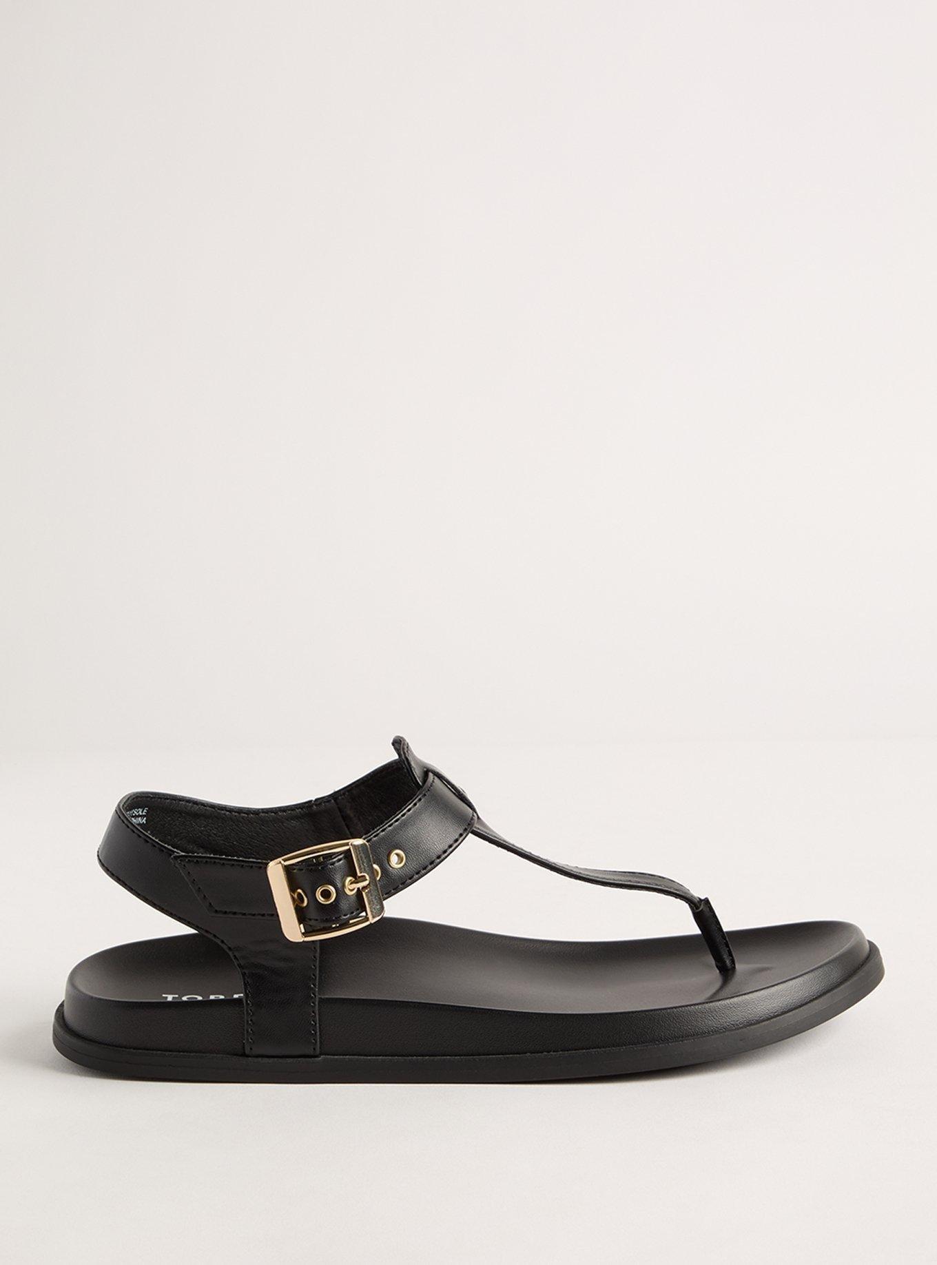 T-Strap Buckle Sandal (WW