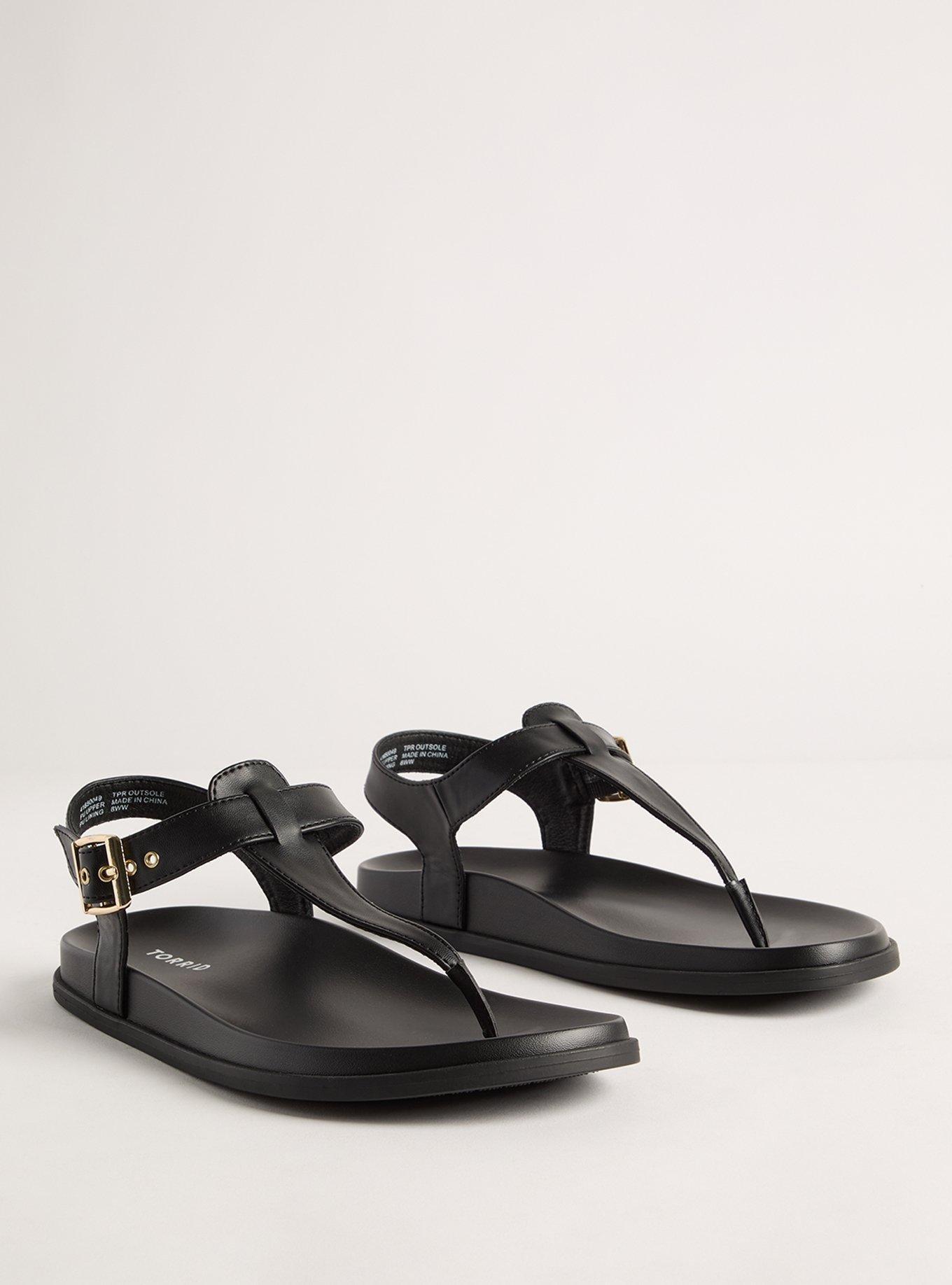 T-Strap Buckle Sandal (WW