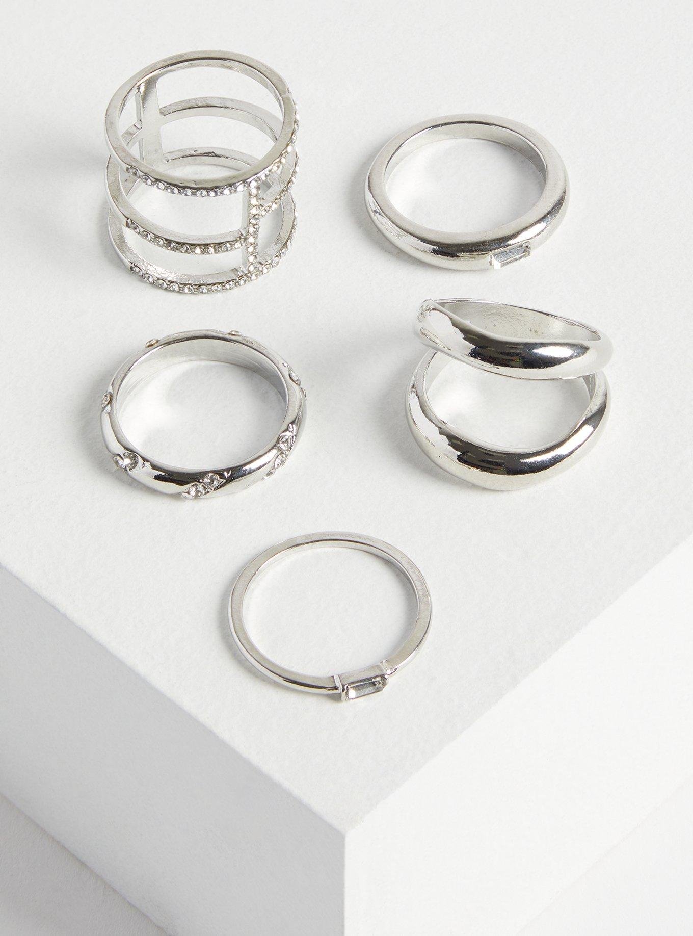 Plus Size - Rhinestone Ring Set - Torrid
