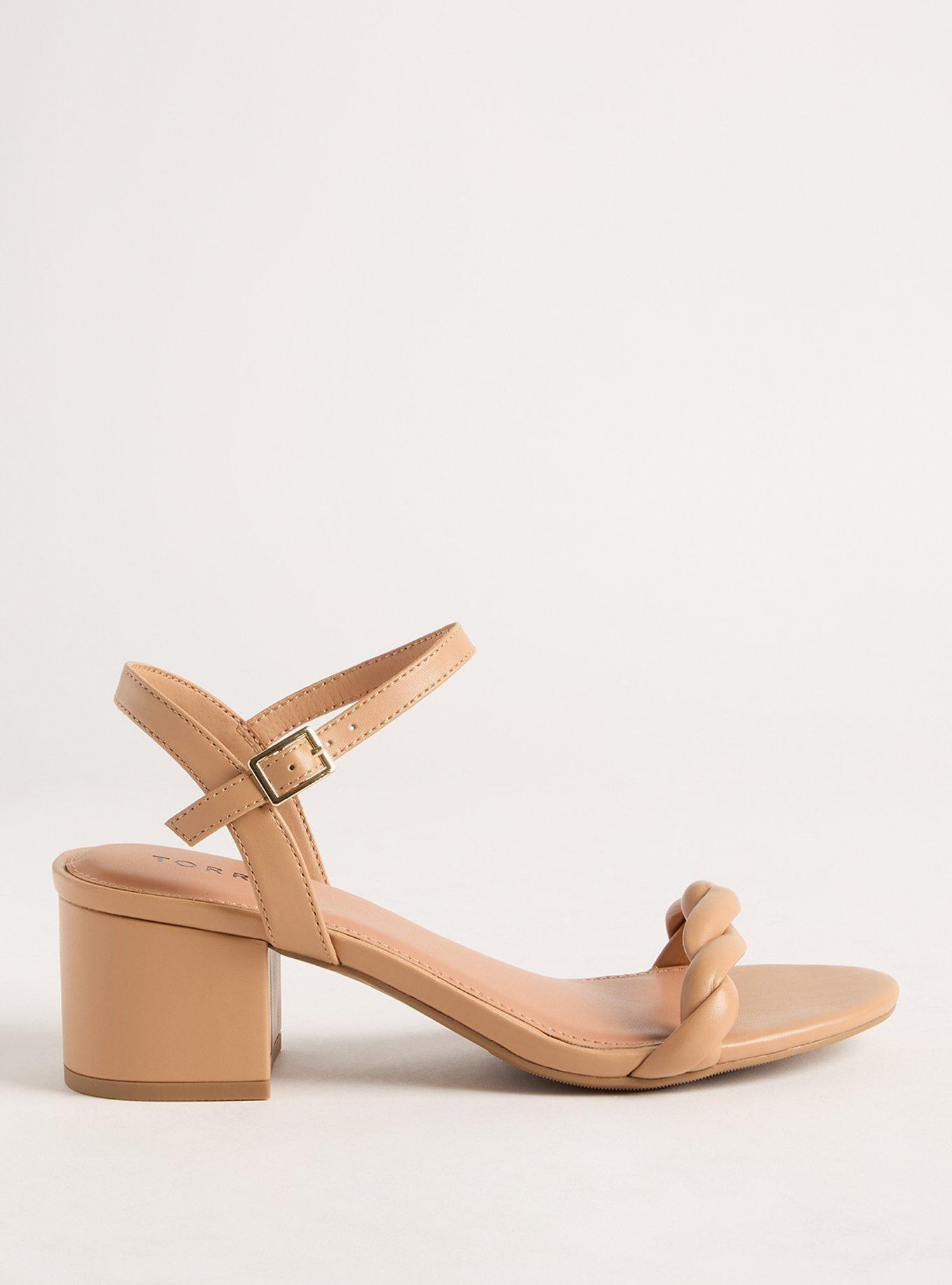 Braided Strap Block Heel (WW)