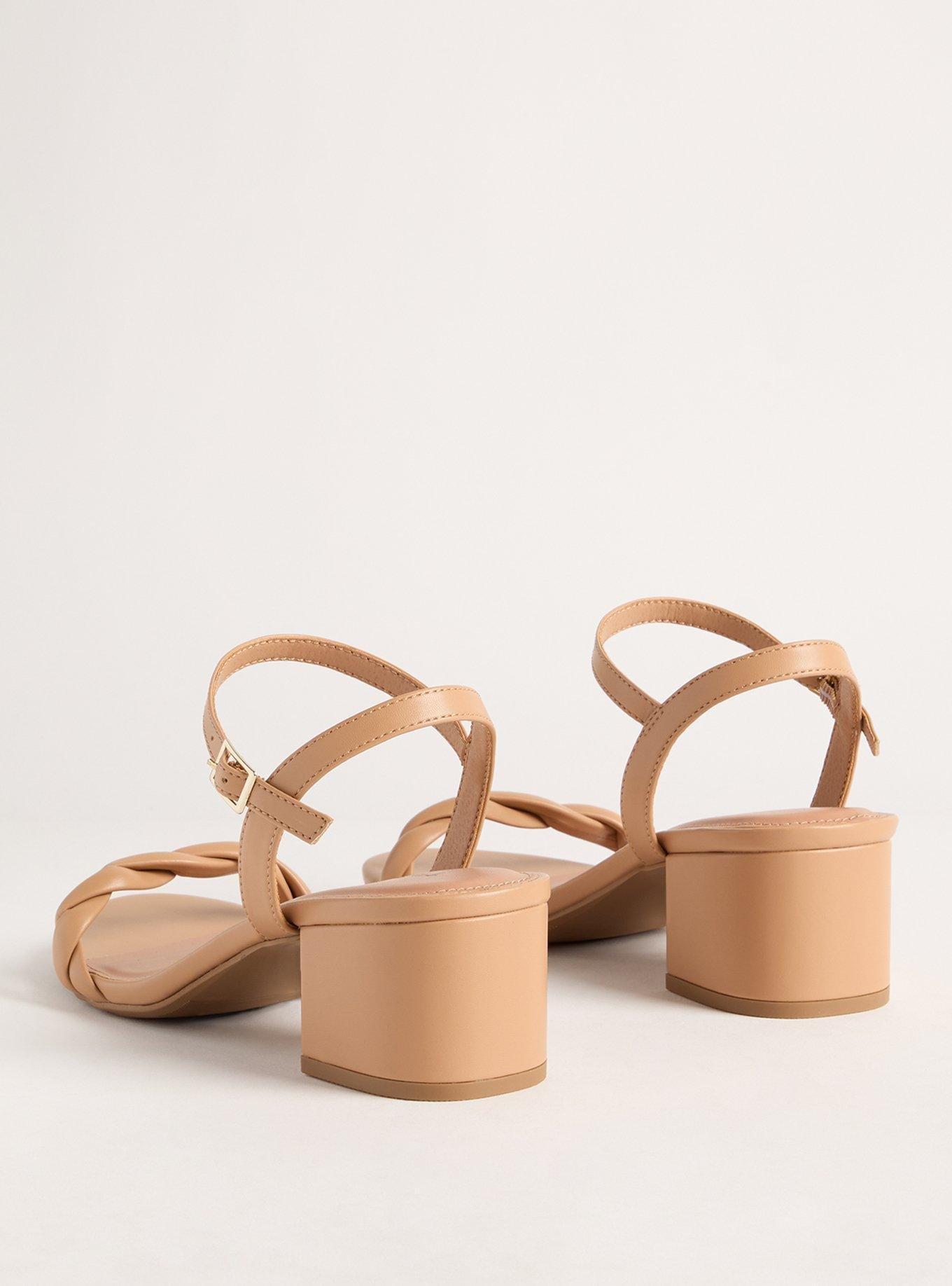 Braided Strap Block Heel (WW)