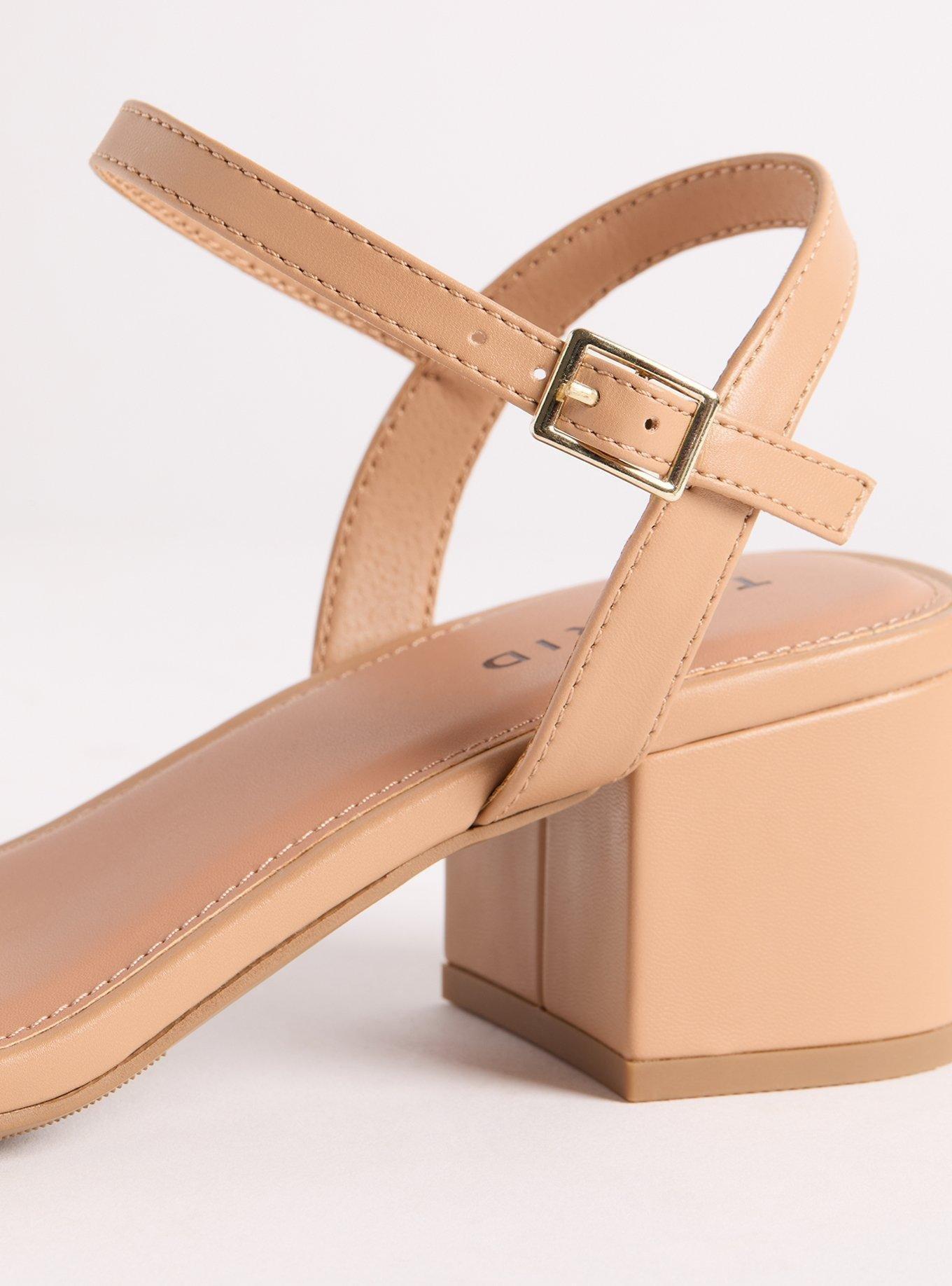 Braided Strap Block Heel (WW)