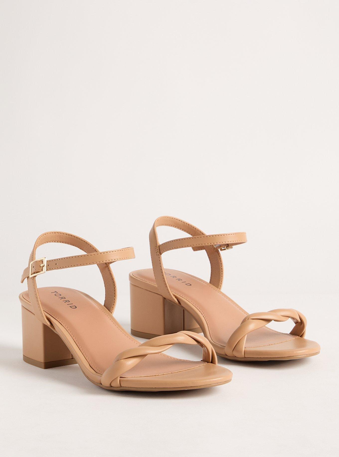 Braided Strap Block Heel (WW)