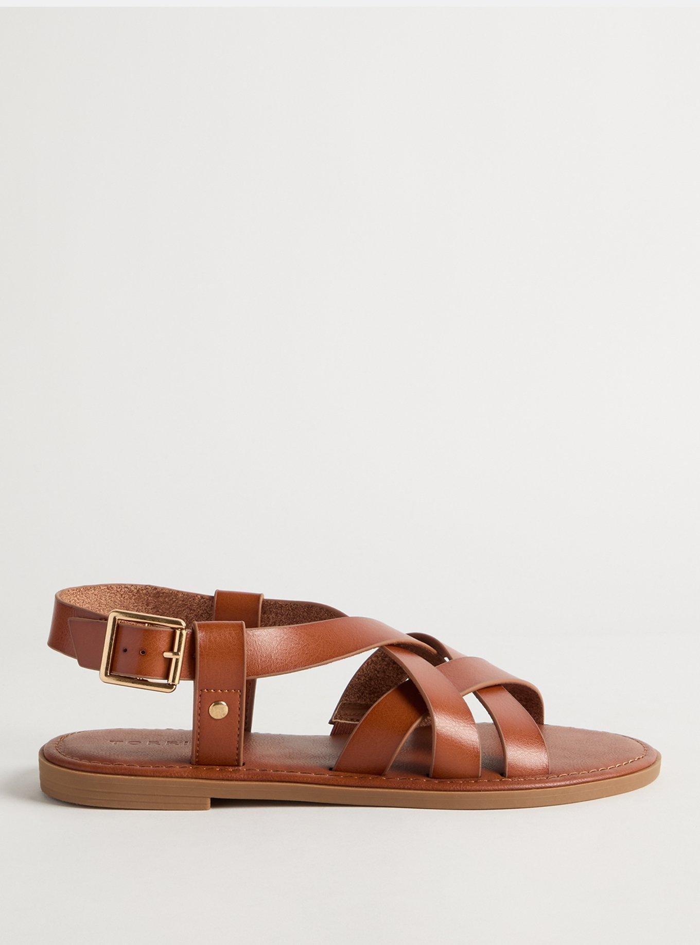 Strappy Gladiator Sandals (WW), COGNAC, alternate