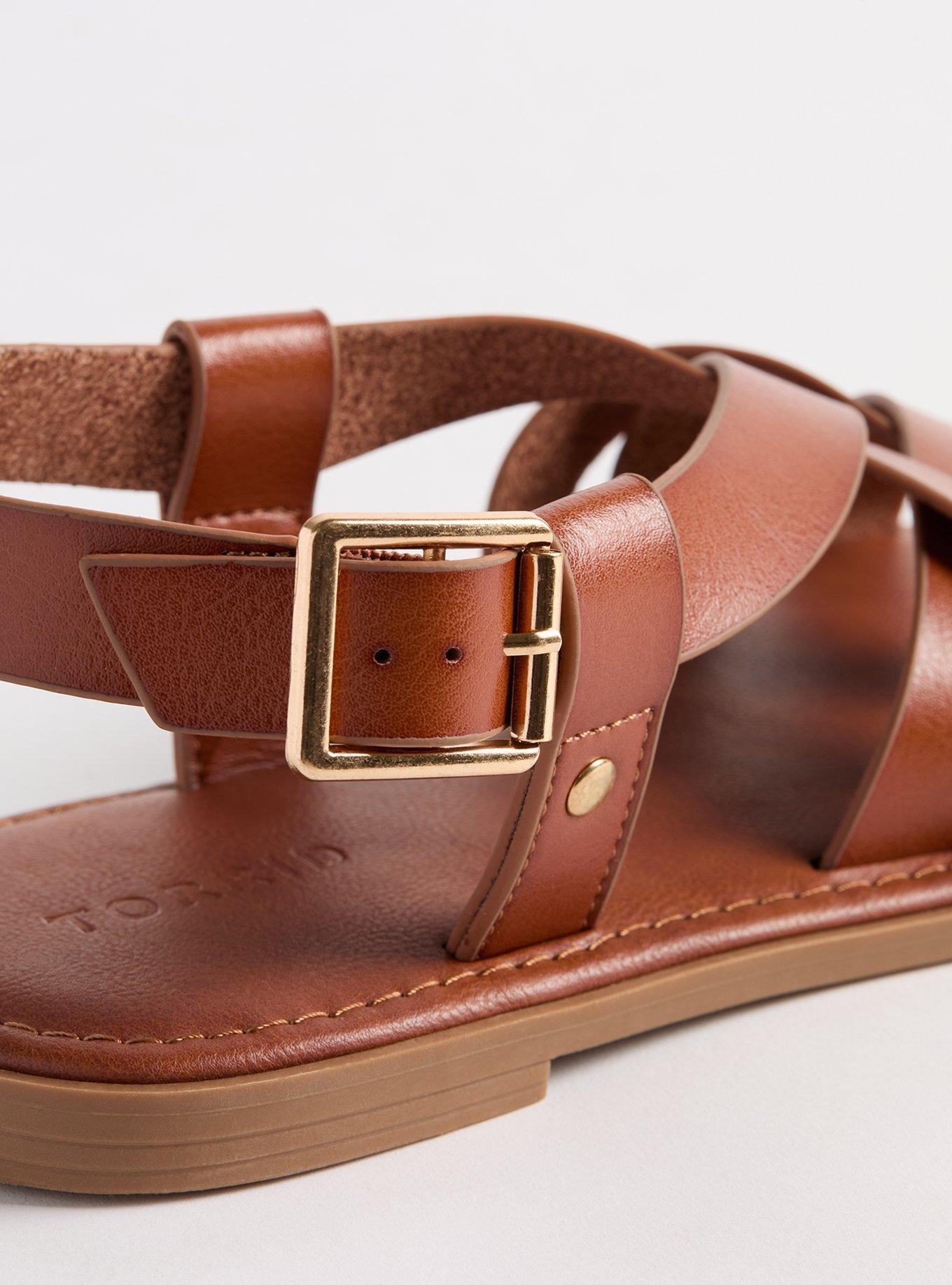 Strappy Gladiator Sandals (WW), COGNAC, alternate