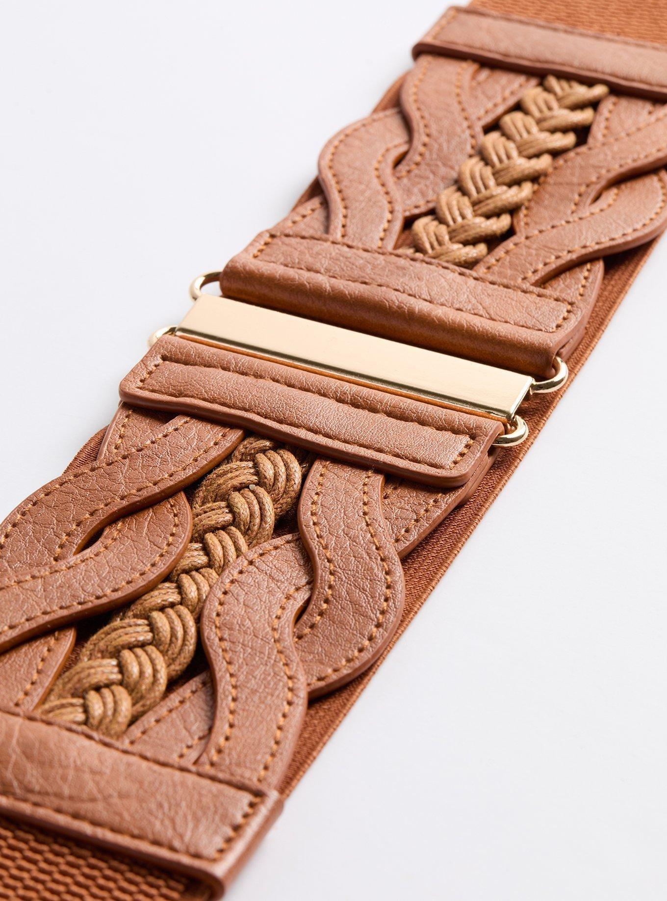 Braided Stretch Waist Belt