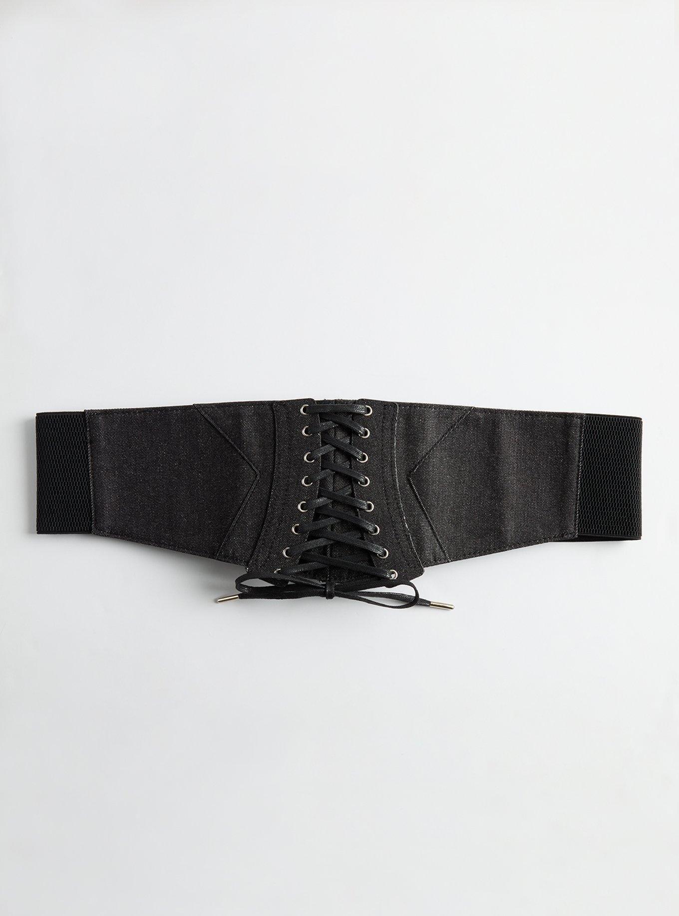 Denim Corset Stretch Waist Belt