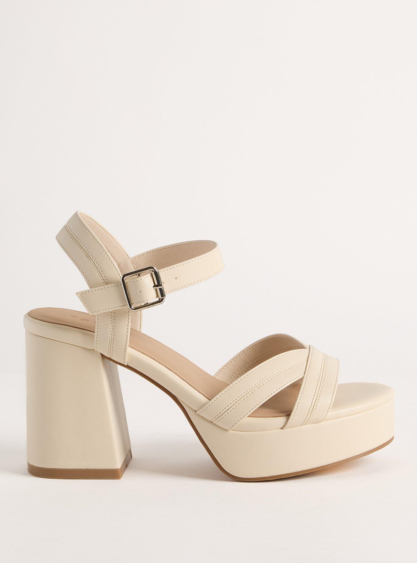 Two Piece Platform Block Heel (WW