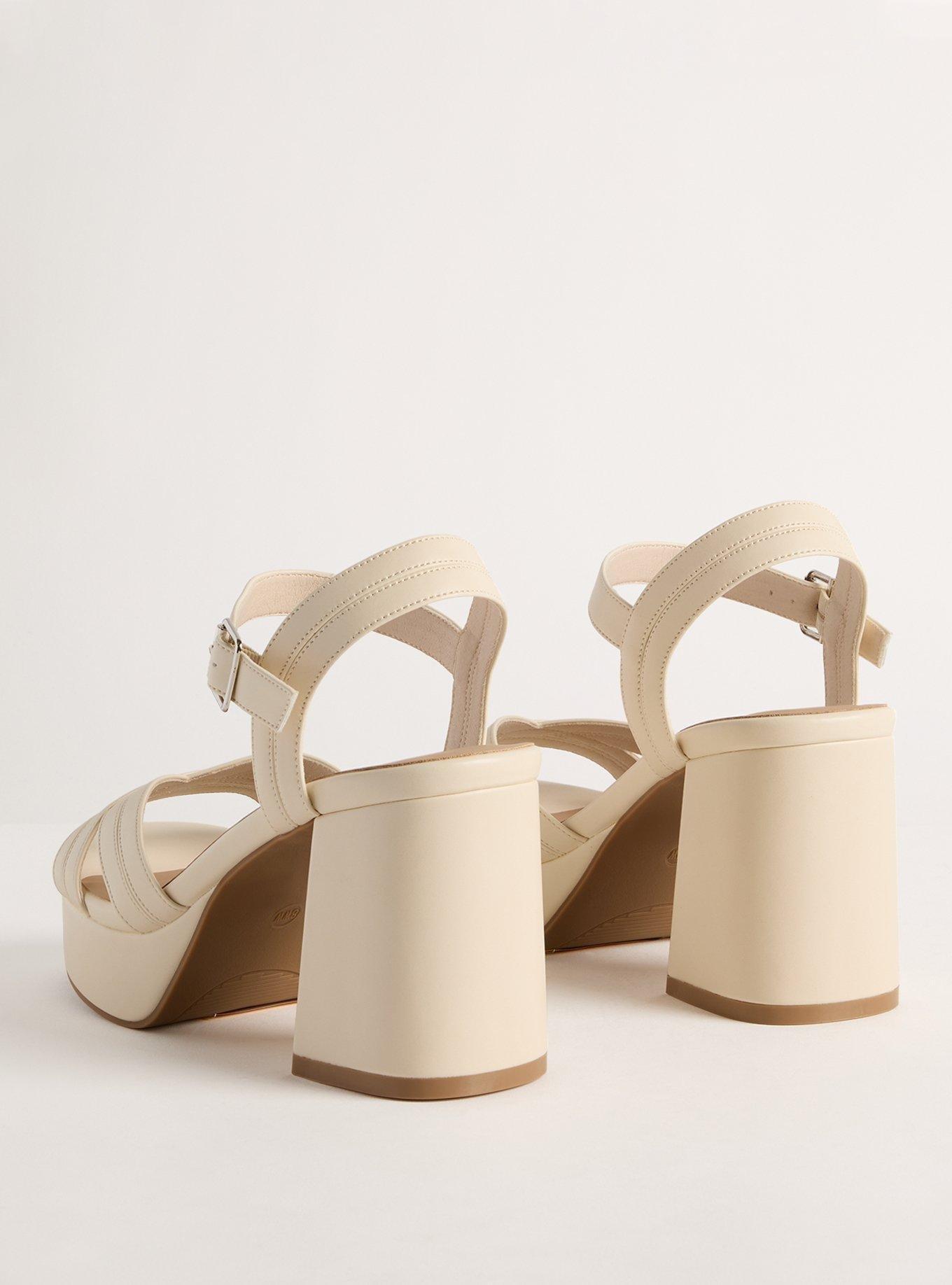 Two Piece Platform Block Heel (WW