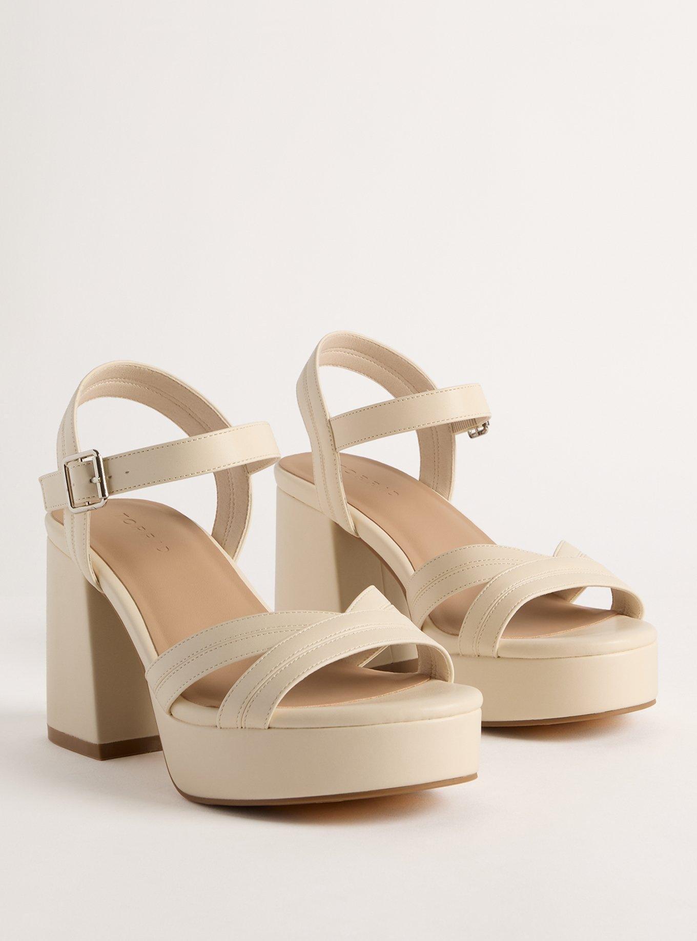 Two Piece Platform Block Heel (WW