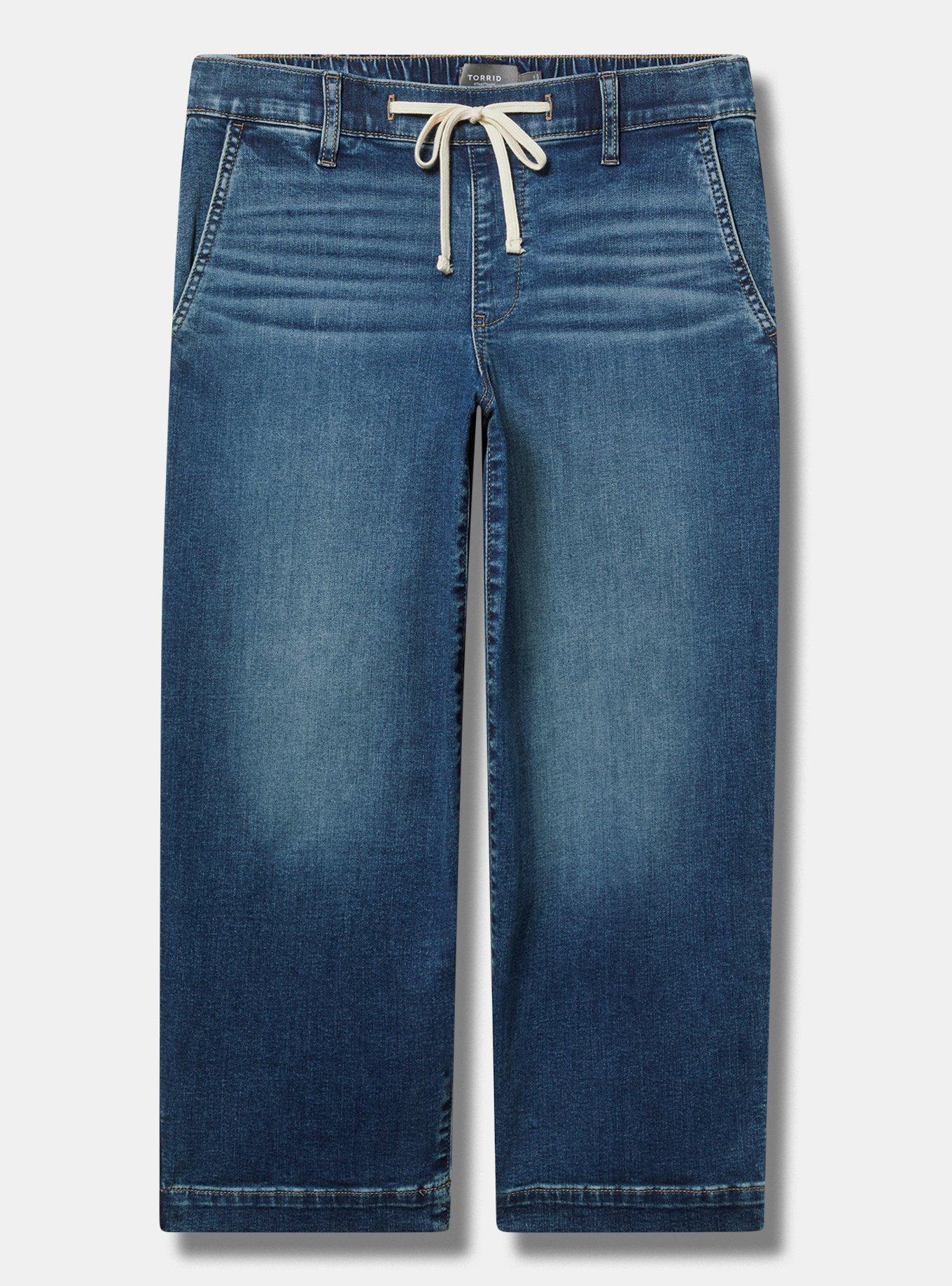 Crop Weekend Mid-Rise Wide Leg Jean