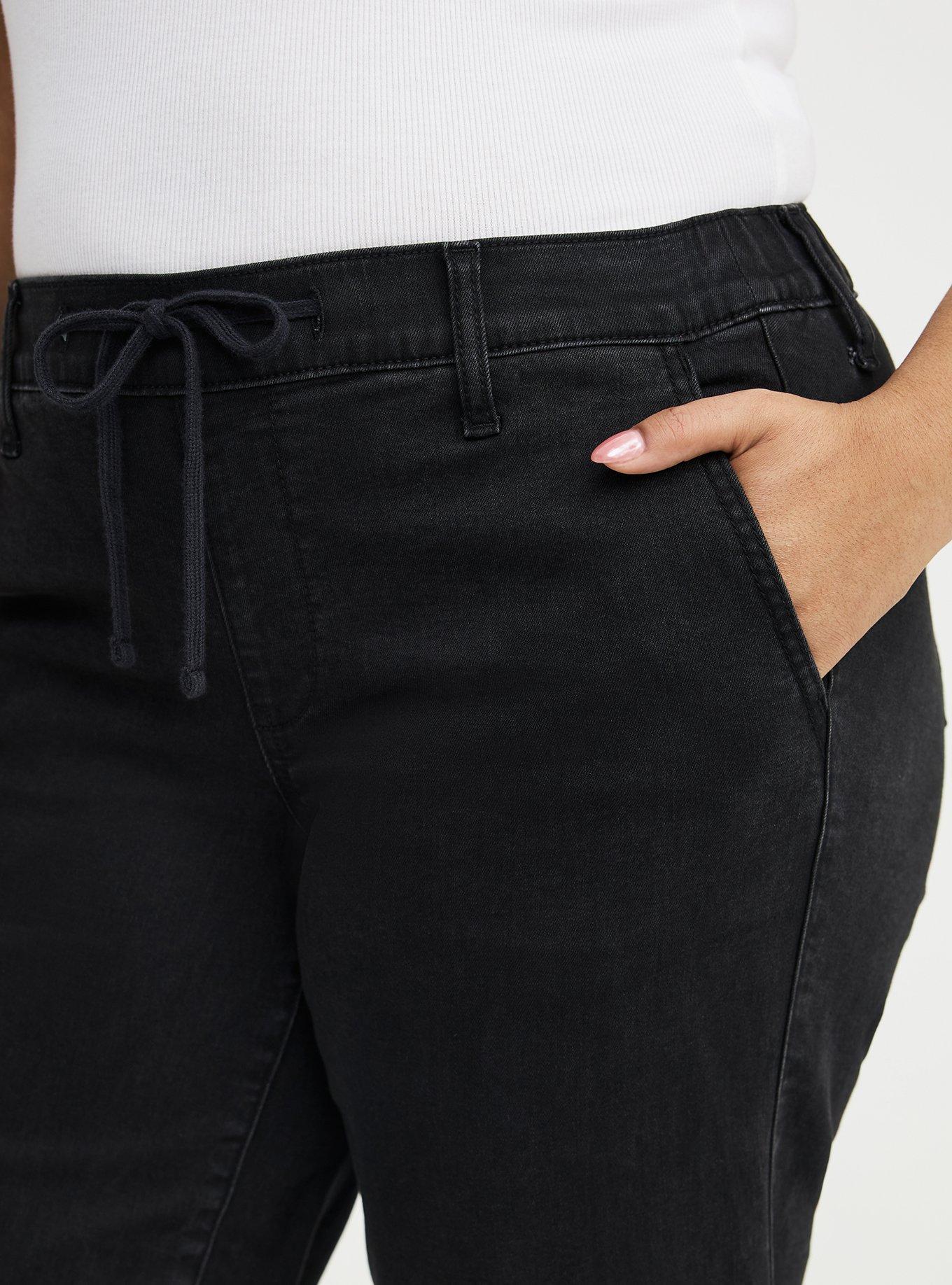 Crop Weekend Mid-Rise Wide-Leg Jean, BLACK, alternate