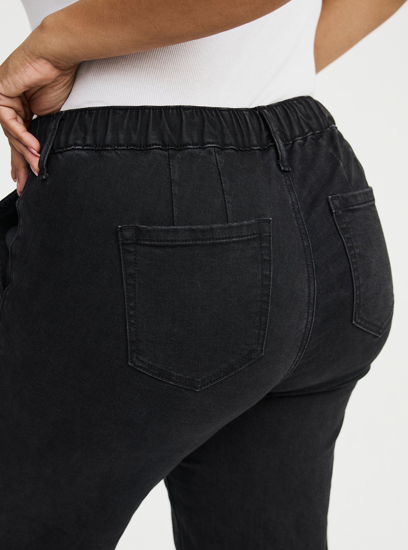 Crop Weekend Mid-Rise Wide-Leg Jean, BLACK, alternate