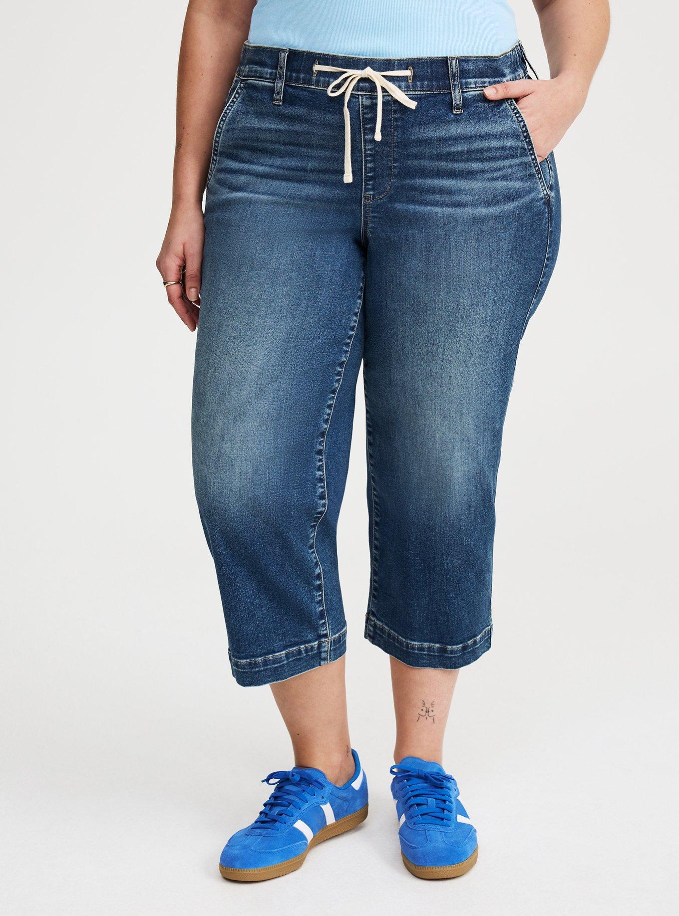 Crop Weekend Mid-Rise Wide Leg Jean