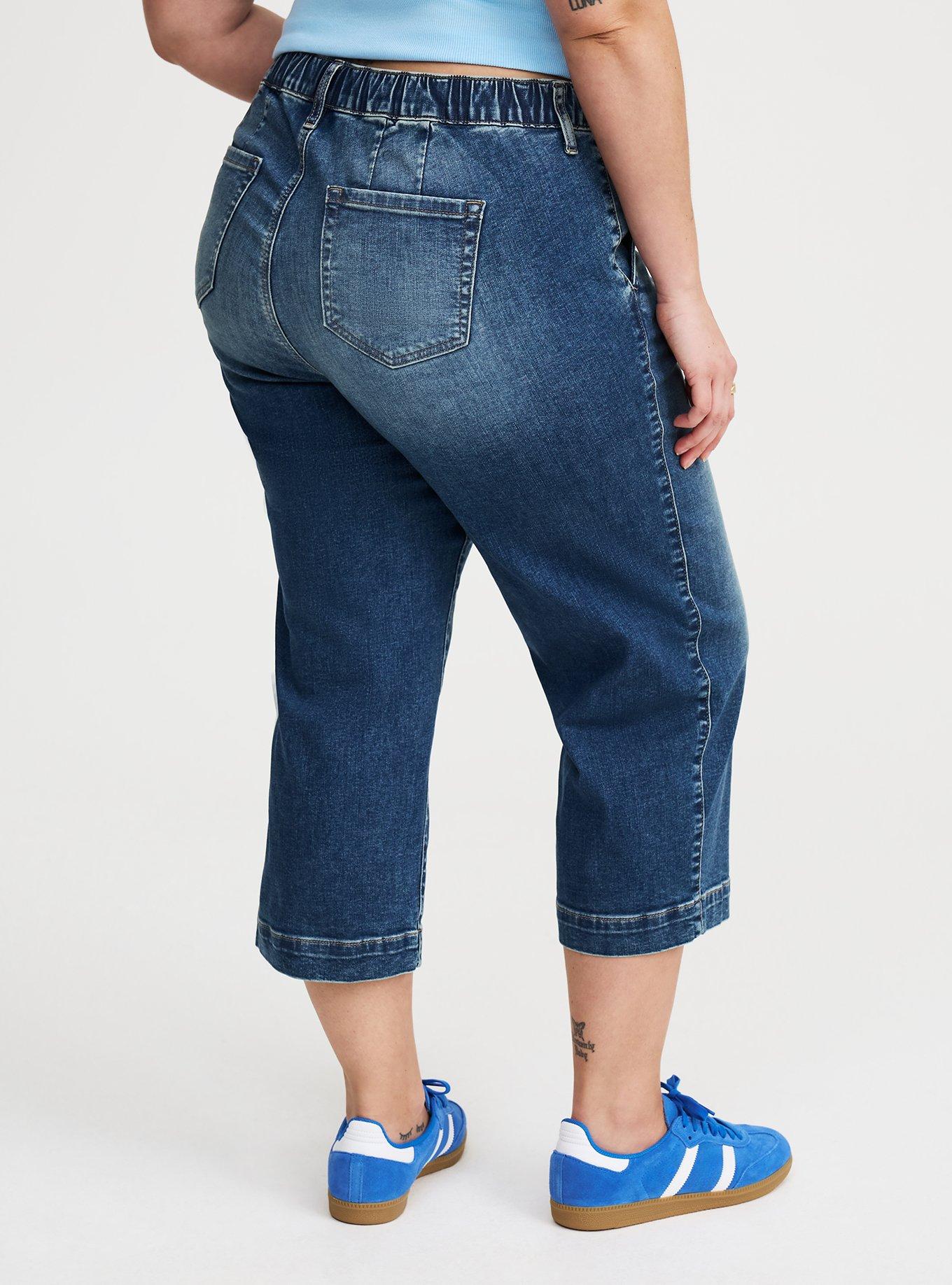 Crop Weekend Mid-Rise Wide Leg Jean