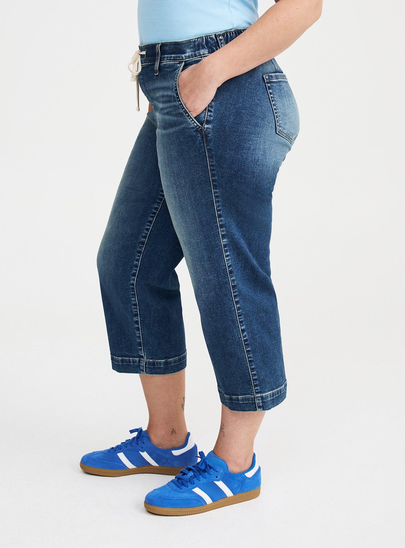 Crop Weekend Mid-Rise Wide Leg Jean