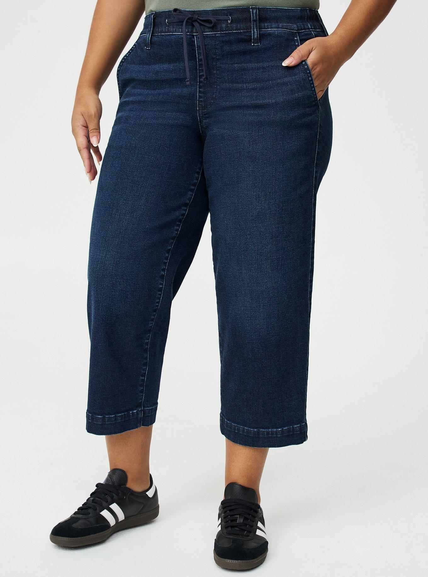 Crop Weekend Mid-Rise Wide-Leg Jean, NEW MOON, alternate