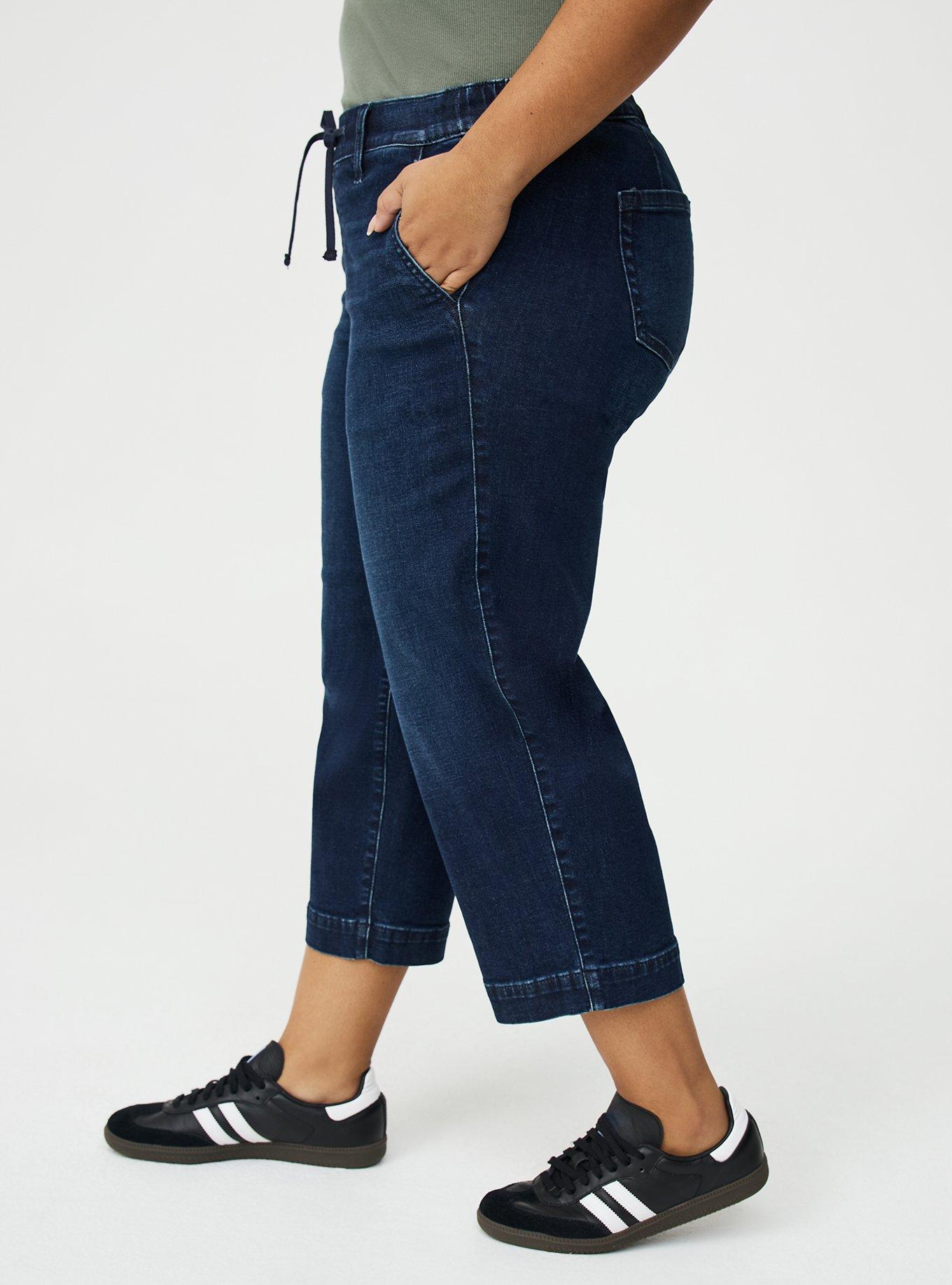 Crop Weekend Mid-Rise Wide-Leg Jean, NEW MOON, alternate