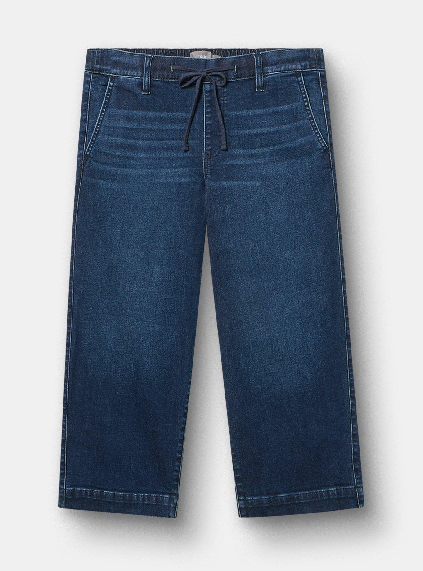 Crop Weekend Mid-Rise Wide-Leg Jean, NEW MOON, hi-res