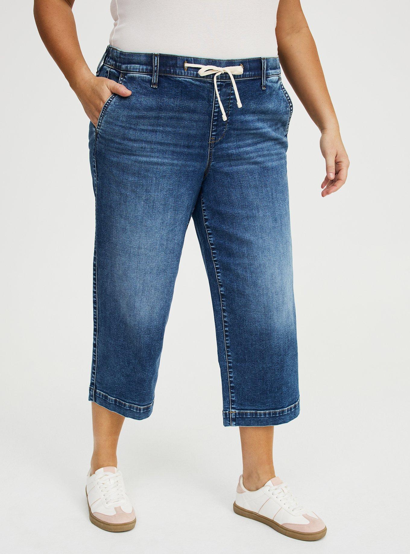 Crop Weekend Mid-Rise Wide-Leg Jean