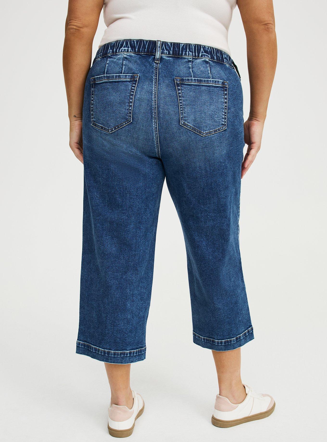 Crop Weekend Mid-Rise Wide-Leg Jean