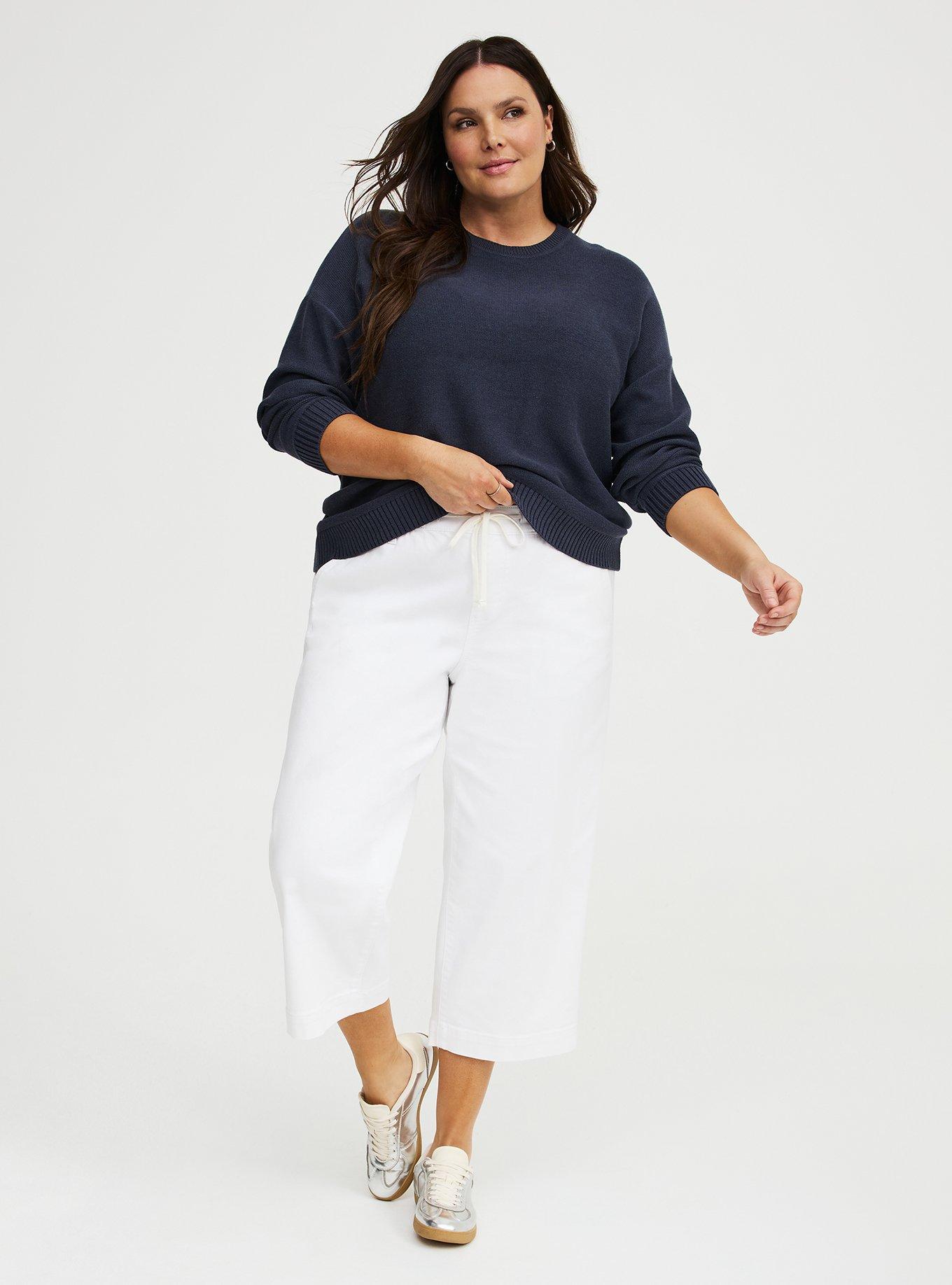 Crop Weekend Mid-Rise Wide-Leg Jean, NEW WHITE, alternate