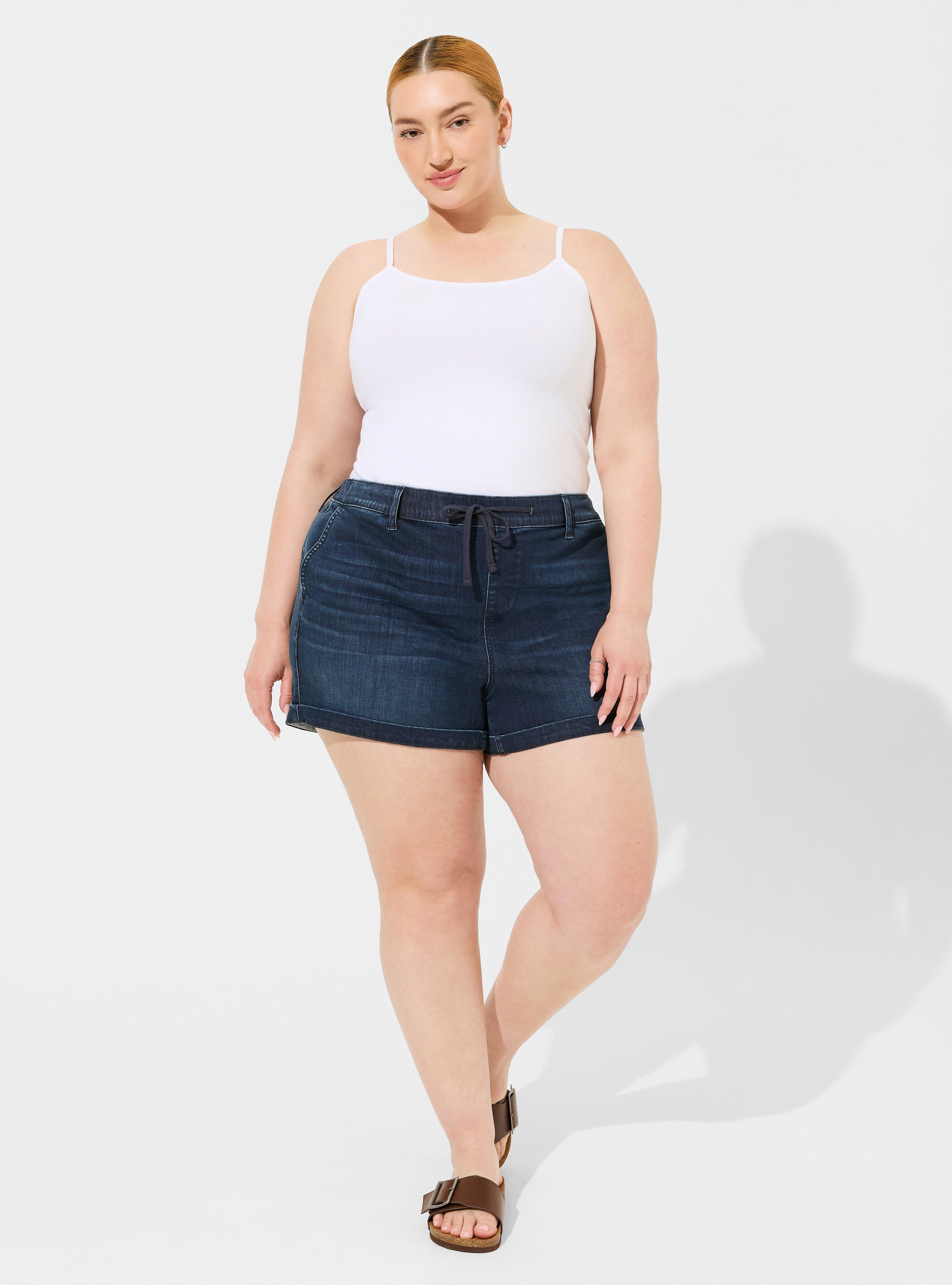 Plus Size - 3.5 Inch Weekend Super Soft Denim Mid-Rise Short - Torrid