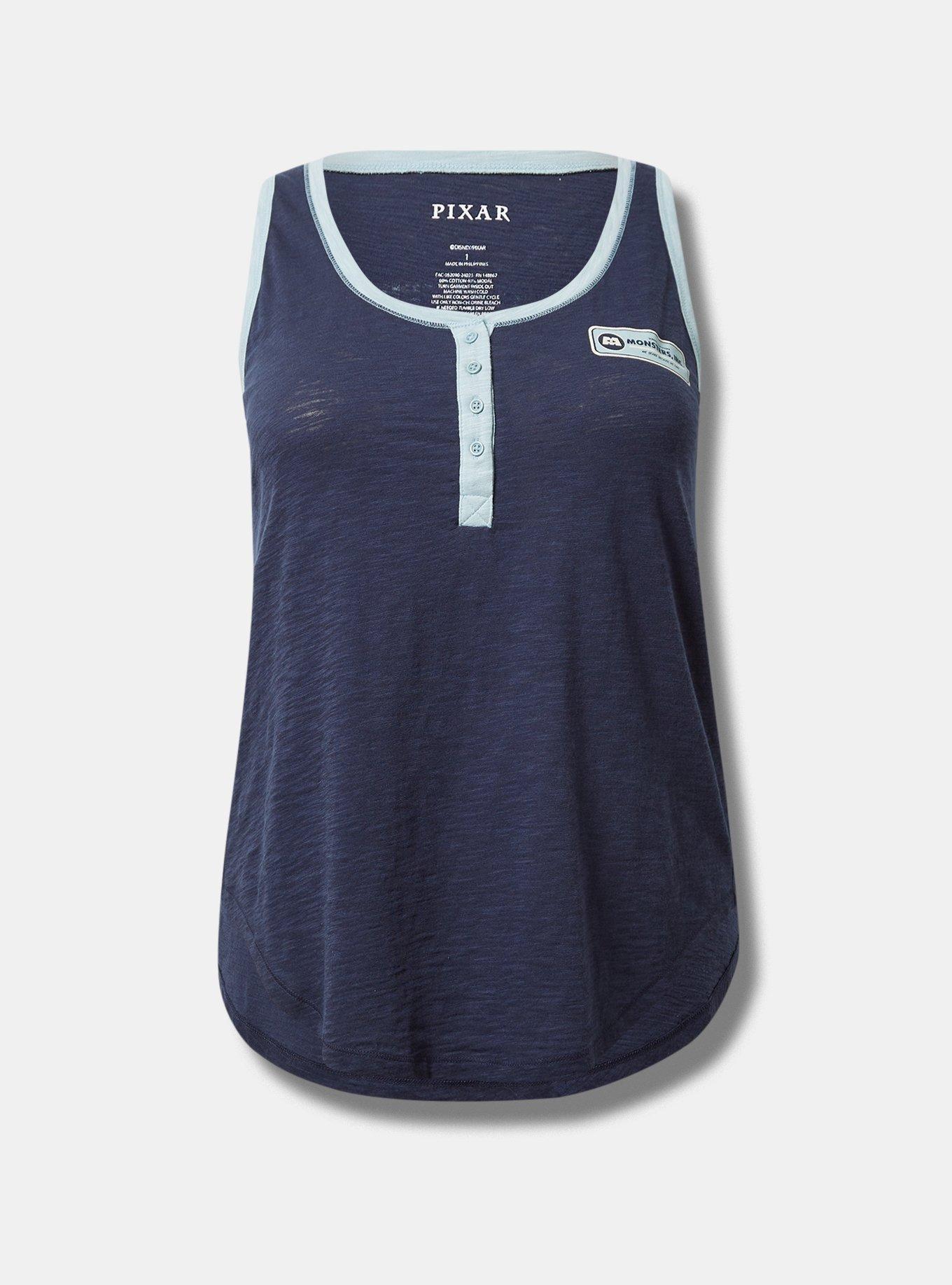 Disney Pixar Monsters Inc Sleep Henley Tank