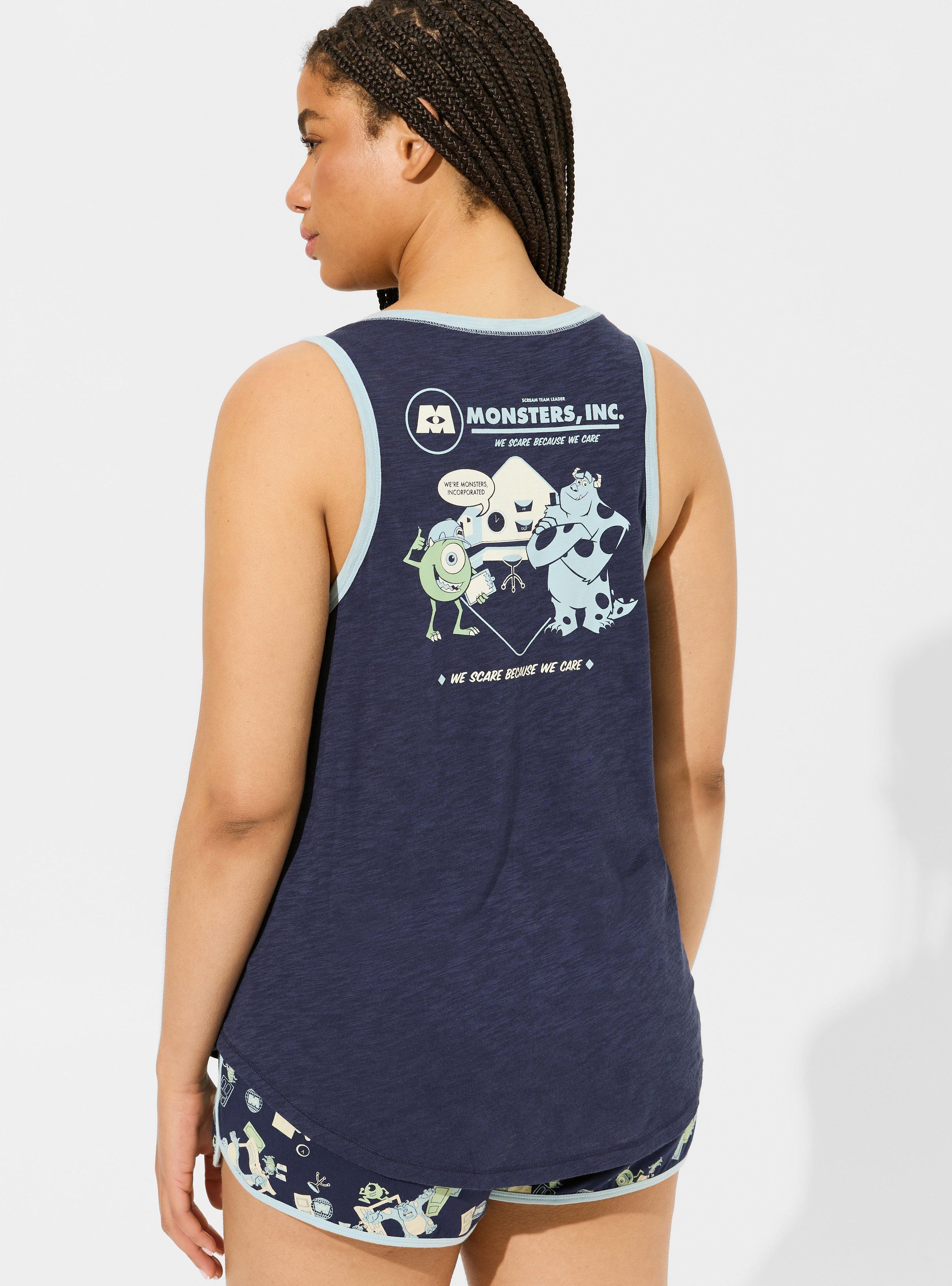 Disney Pixar Monsters Inc Sleep Henley Tank