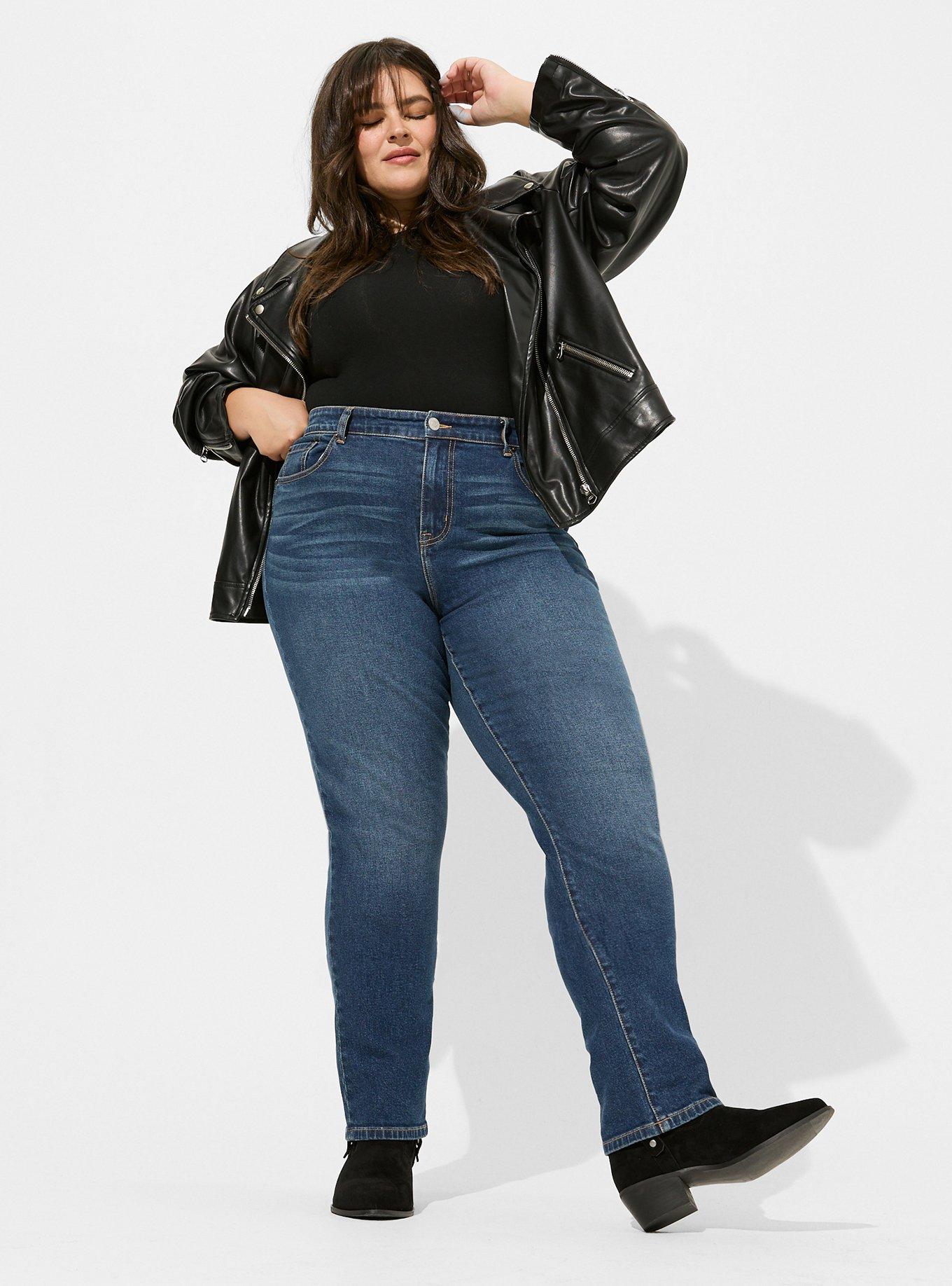 Plus Size - High-Rise Straight Stretch Classic Denim Jean - Torrid