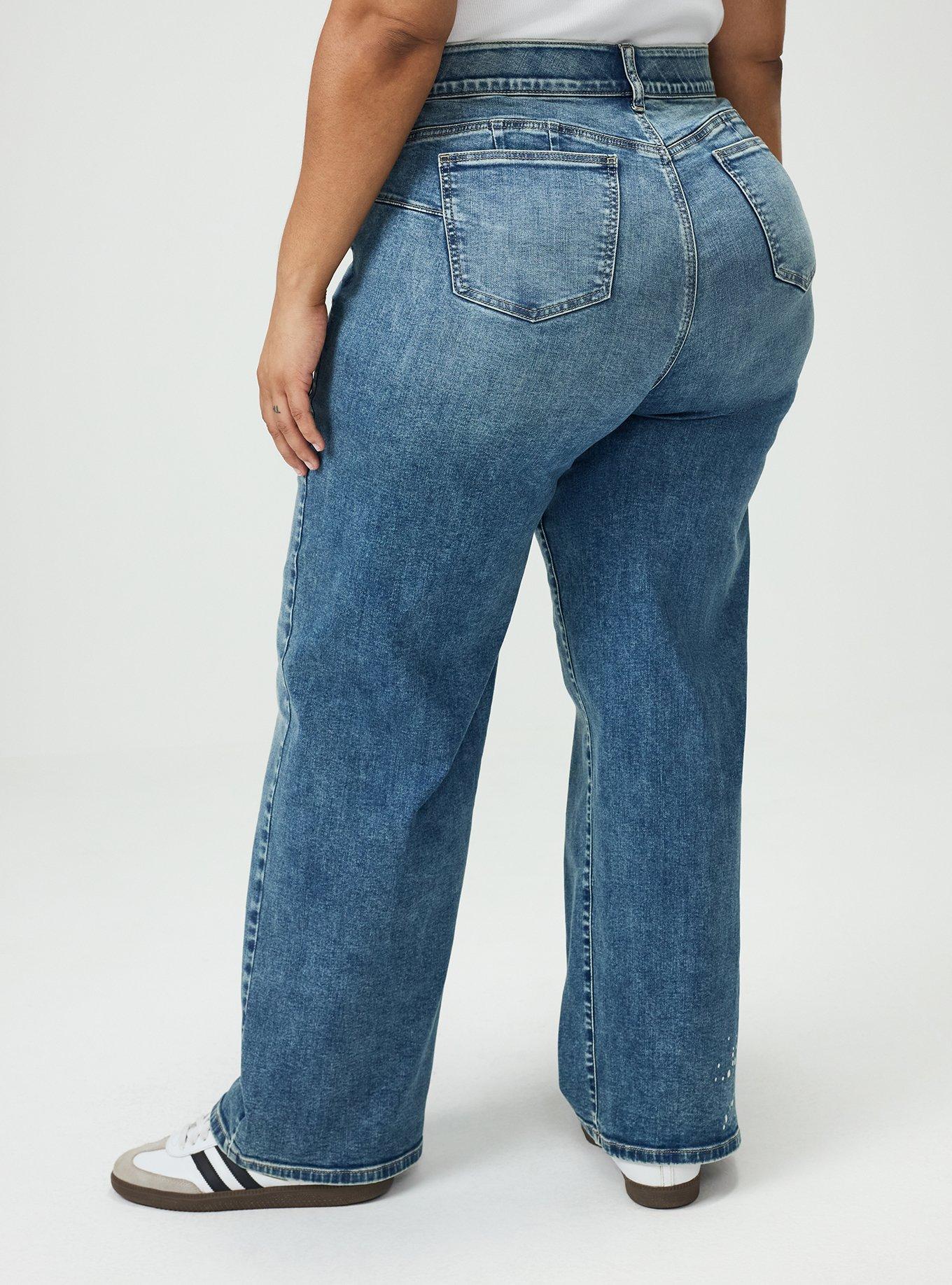Bombshell Wide Leg High-Rise Jean, AQUARIOUS, alternate