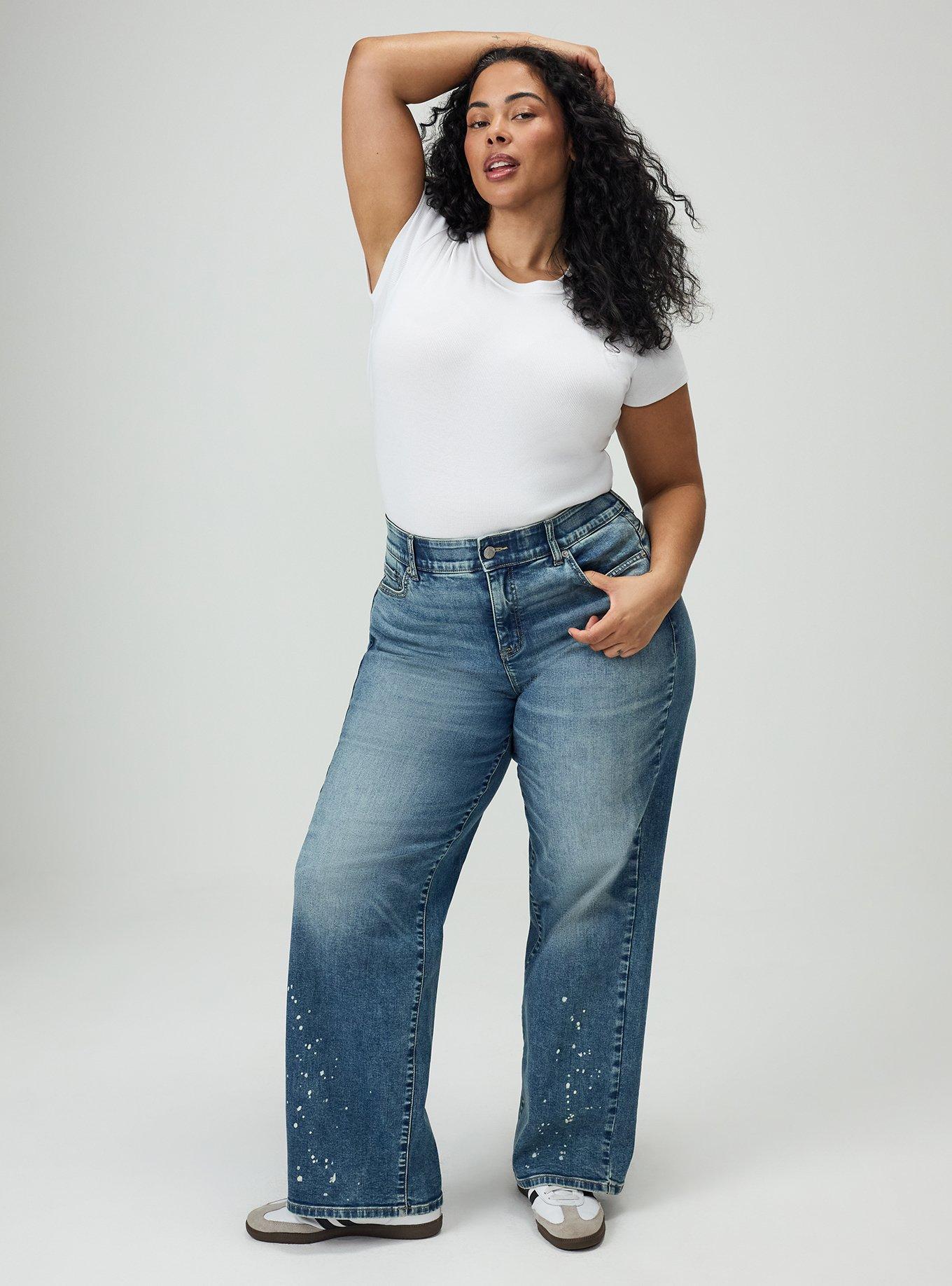 Bombshell Wide Leg High-Rise Jean, AQUARIOUS, hi-res