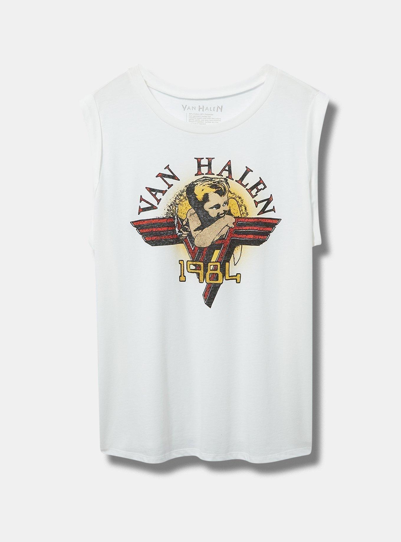 Van Halen Relaxed Fit Cotton Roll Sleeve Tee