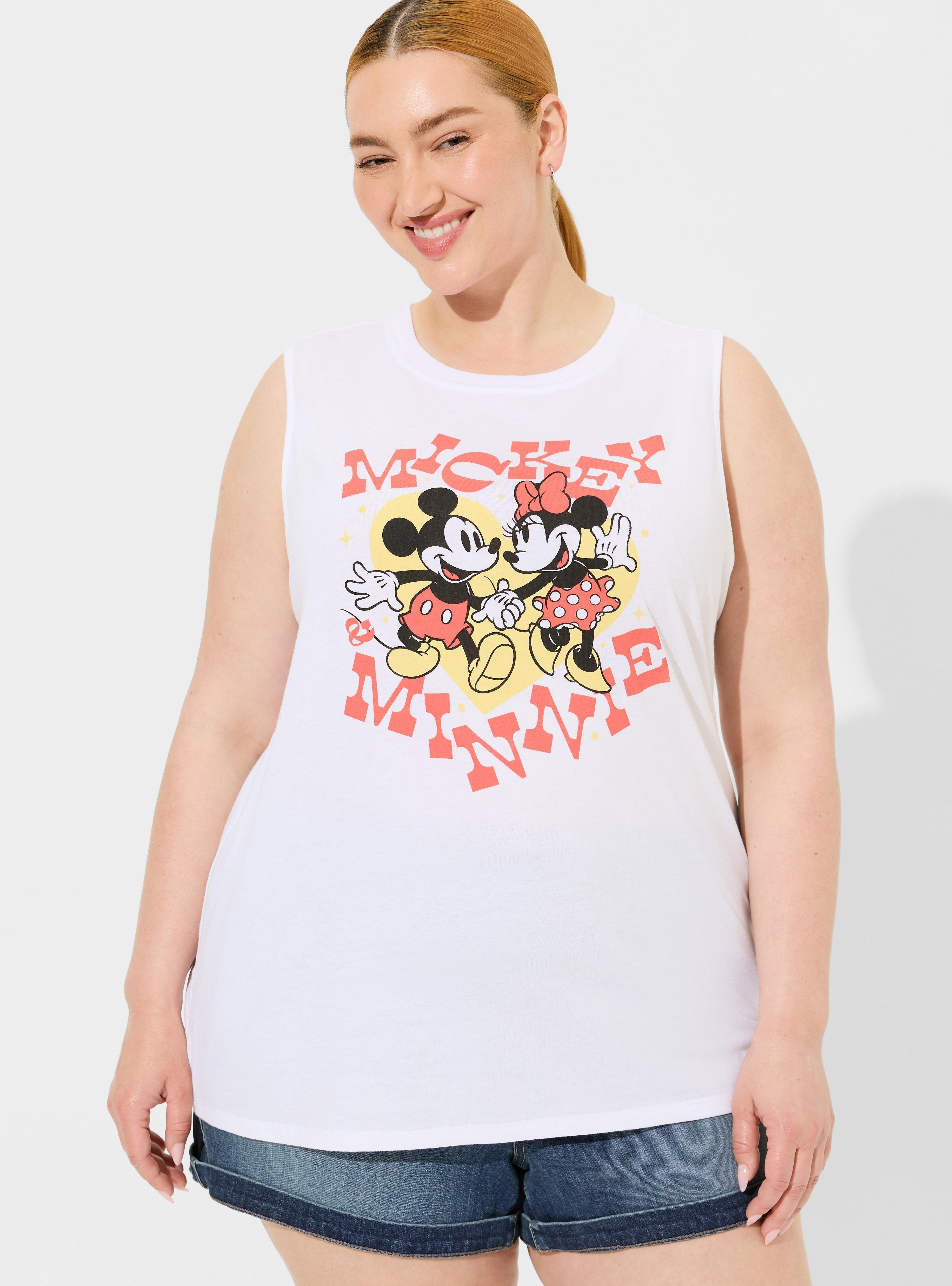 Mickey & Minnie Relaxed Fit Cotton Crew Tank