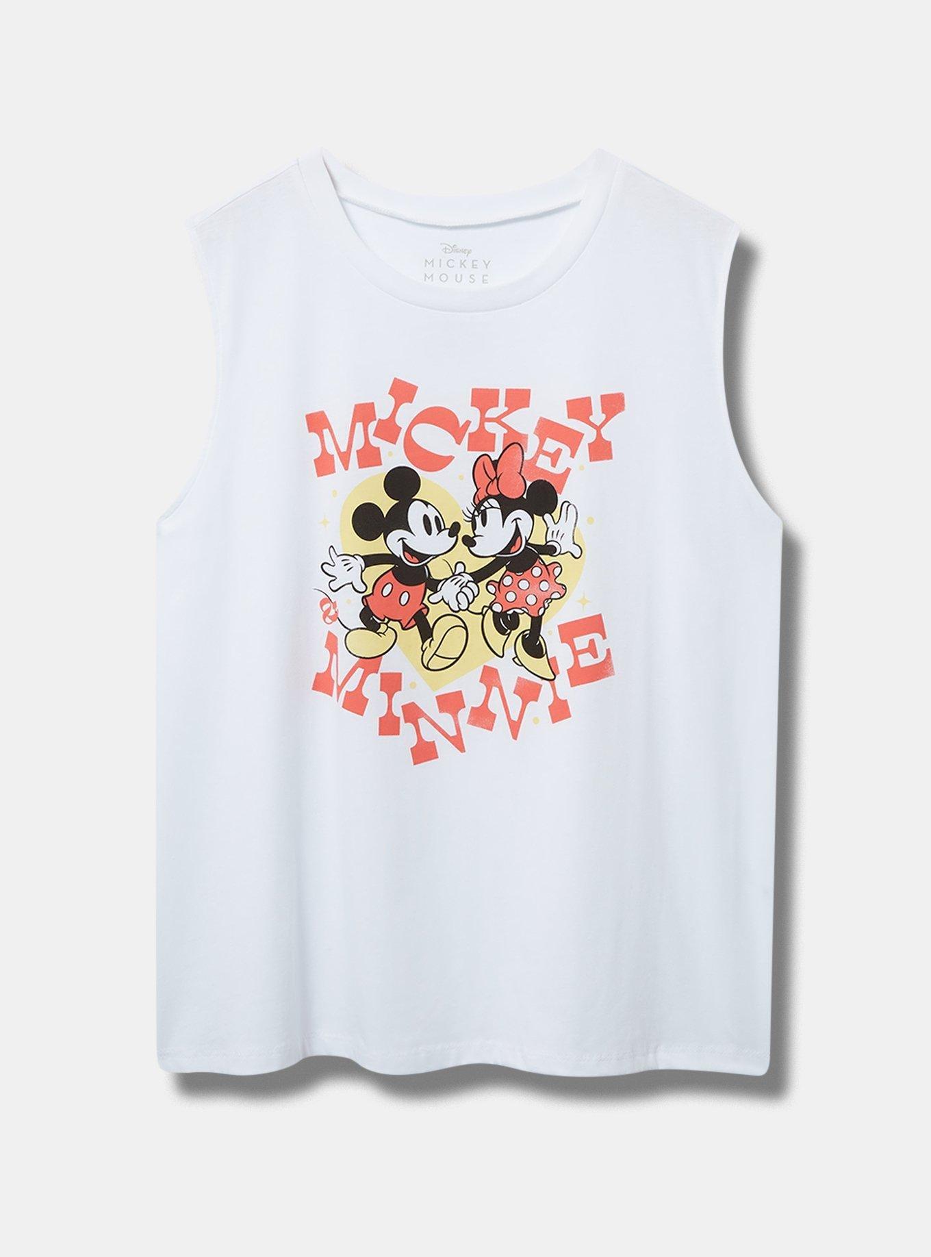 Mickey & Minnie Relaxed Fit Cotton Crew Tank