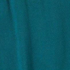 Mini Rayon Slub 3/4 Sleeve Trapeze Pleat Dress , GULF COAST, swatch