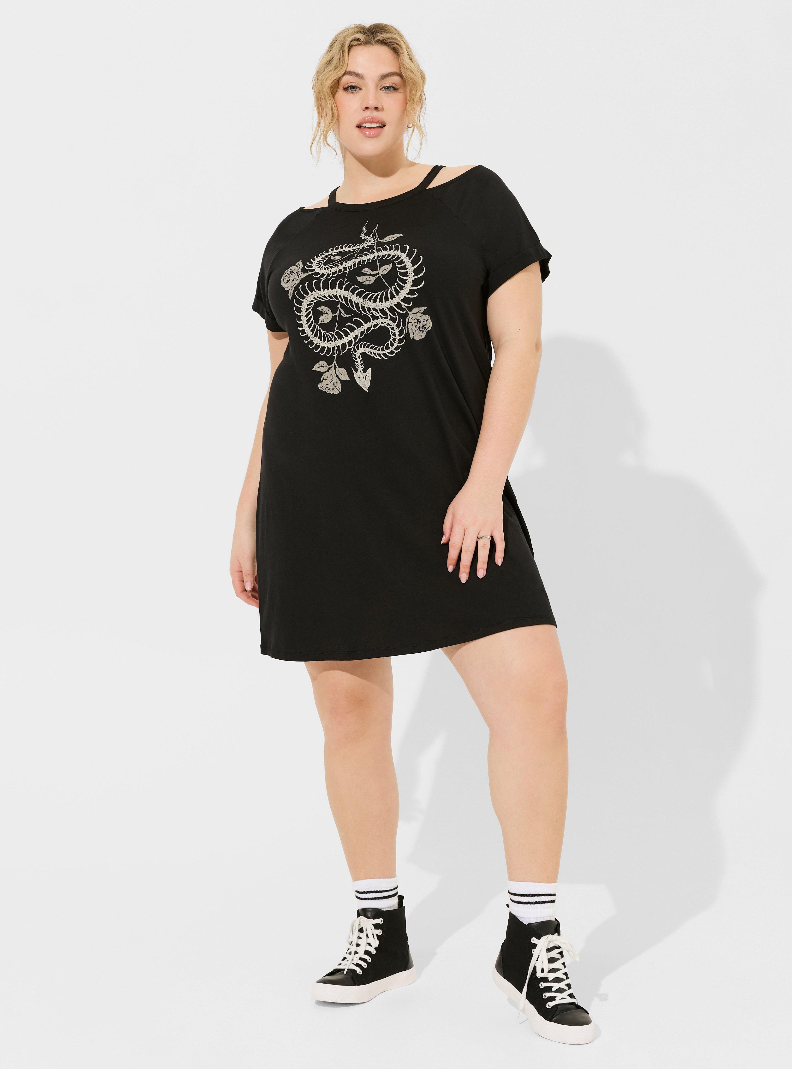 Mini Heritage Jersey Cold Shoulder T-Shirt Dress