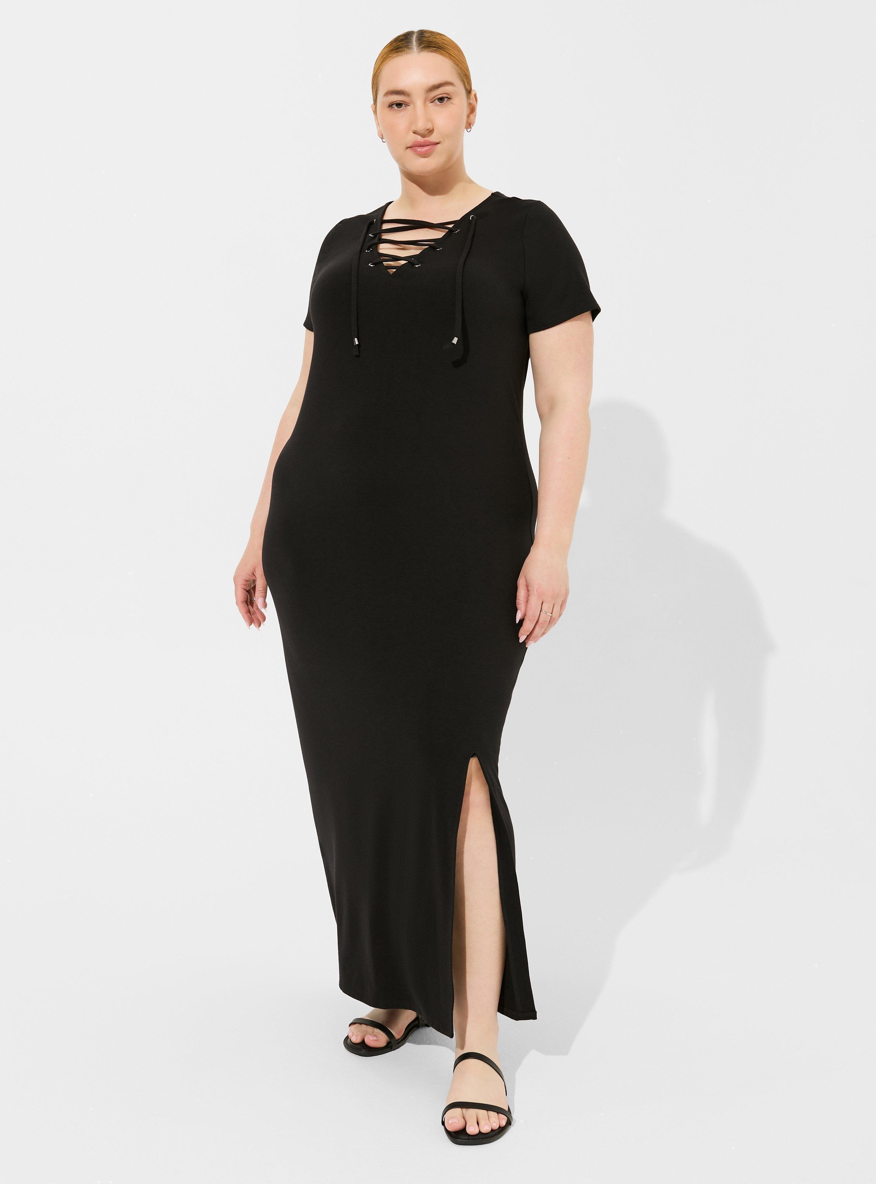 Maxi t shirt dress plus size on sale