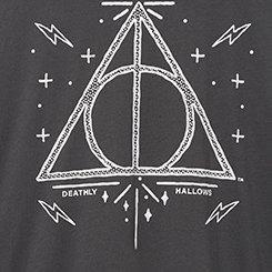 Harry Potter Hallows Classic Fit Cotton Crew Tee, VINTAGE BLACK, swatch