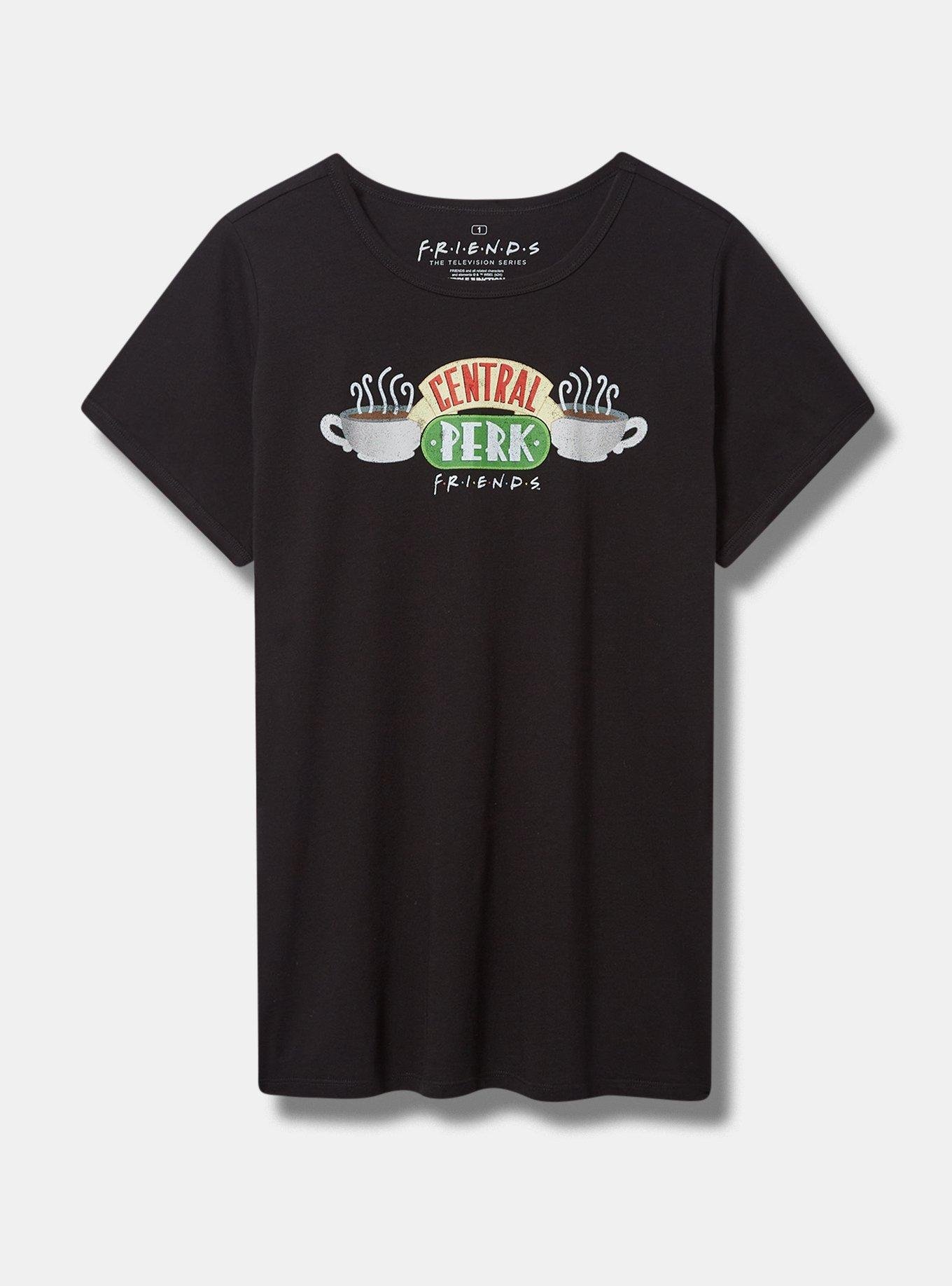 Plus Size - Friends Central Perk Classic Fit Cotton Ringer Tee - Torrid